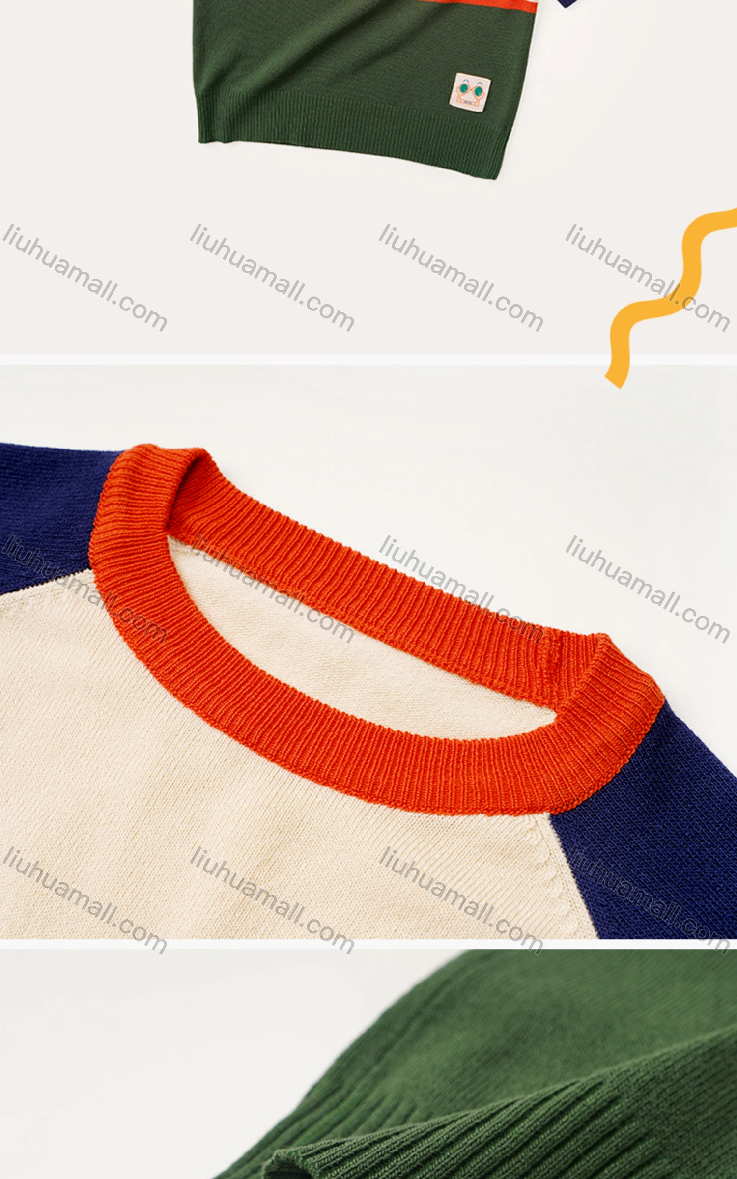 Wholesale Kids Casual Crew Neck Short Sleeve Colorblock T-shirt MB21BTX486# - Liuhuamall