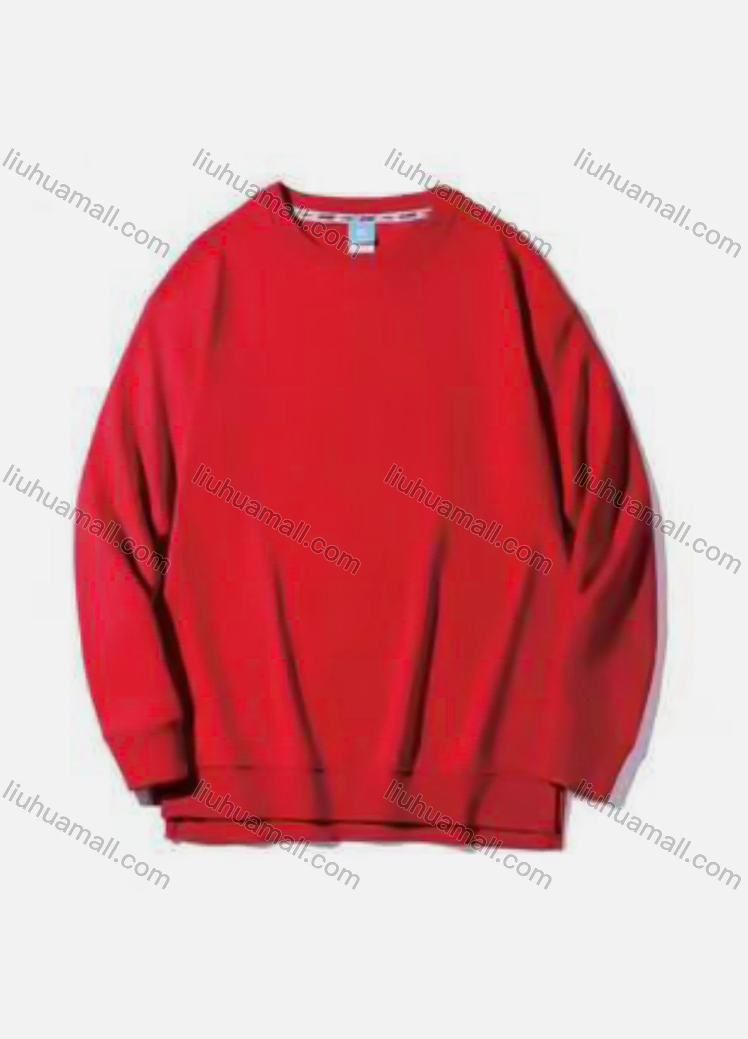 Wholesale Unisex's Men/Women Casual Plain Round Neck Long Sleeve Sweatshirt 541# - Liuhuamall