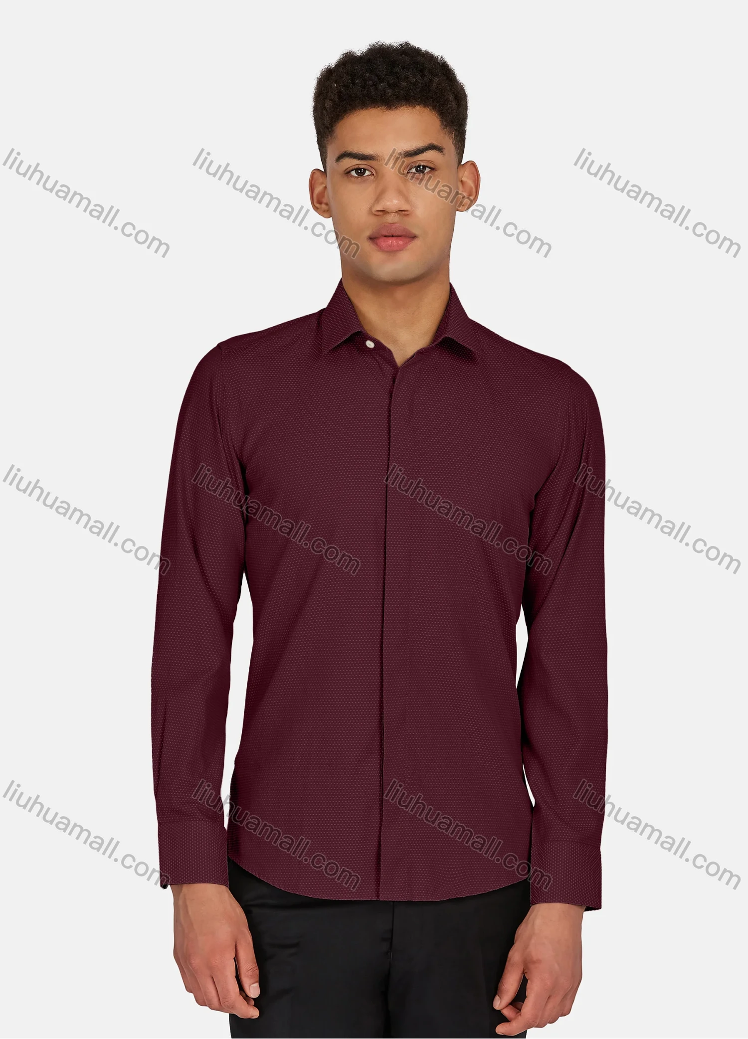 Wholesale Men's Casual Pin Dot Long Sleeve Shirts 628-29# - Liuhuamall