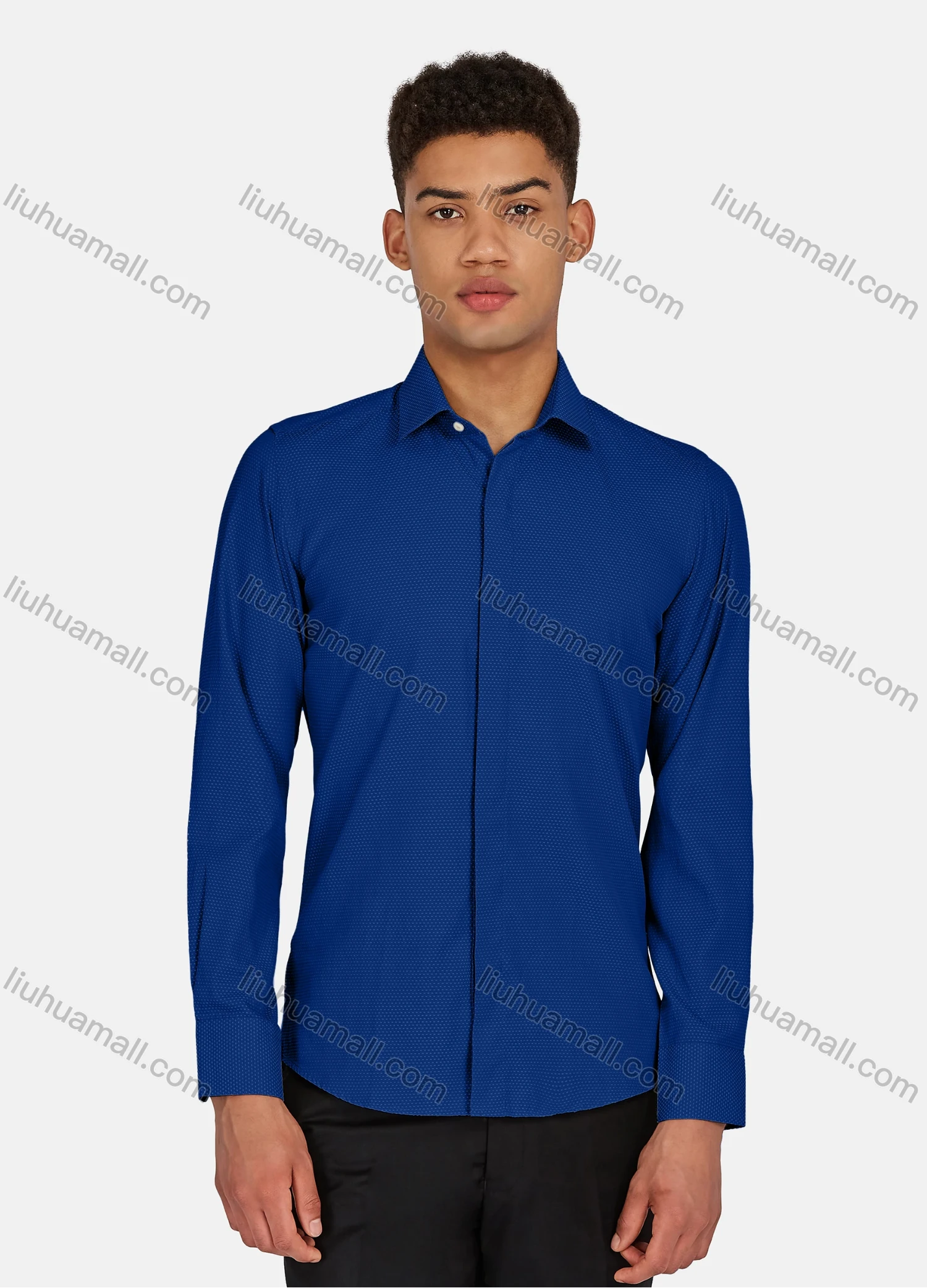 Wholesale Men's Casual Pin Dot Long Sleeve Shirts 628-29# - Liuhuamall