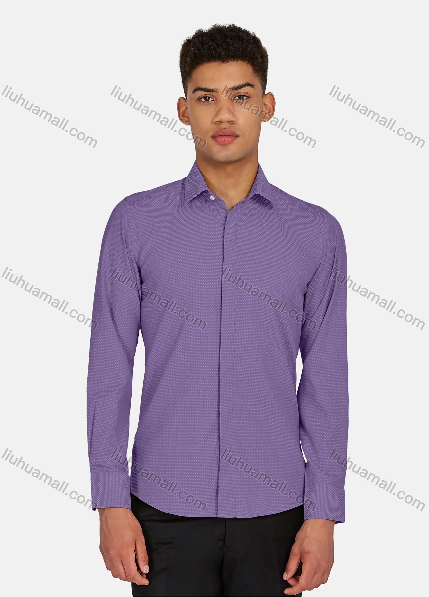 Wholesale Men's Casual Pin Dot Long Sleeve Shirts 628-29# - Liuhuamall