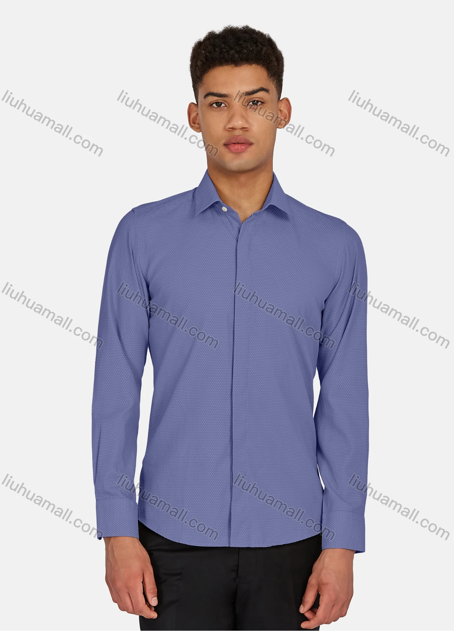 Wholesale Men's Casual Pin Dot Long Sleeve Shirts 628-29# - Liuhuamall
