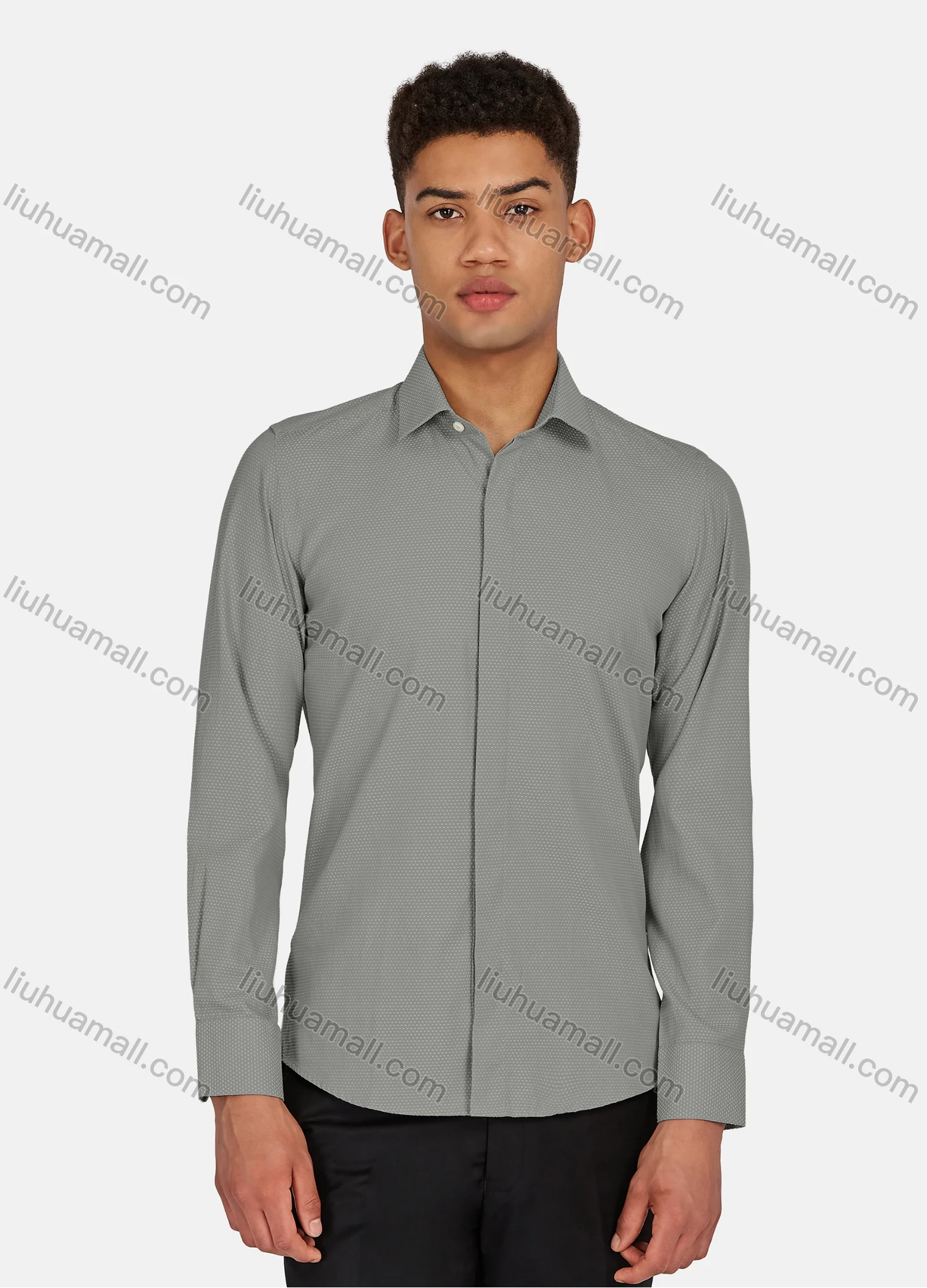 Wholesale Men's Casual Pin Dot Long Sleeve Shirts 628-29# - Liuhuamall