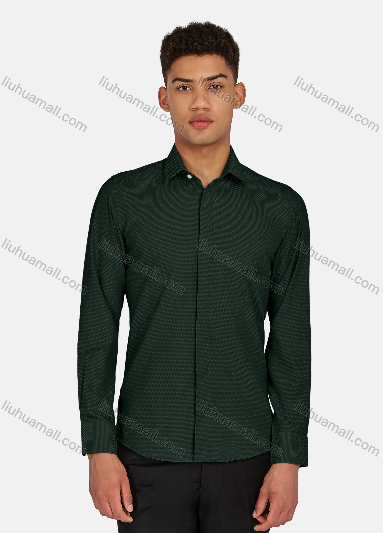 Wholesale Men's Casual Pin Dot Long Sleeve Shirts 628-29# - Liuhuamall
