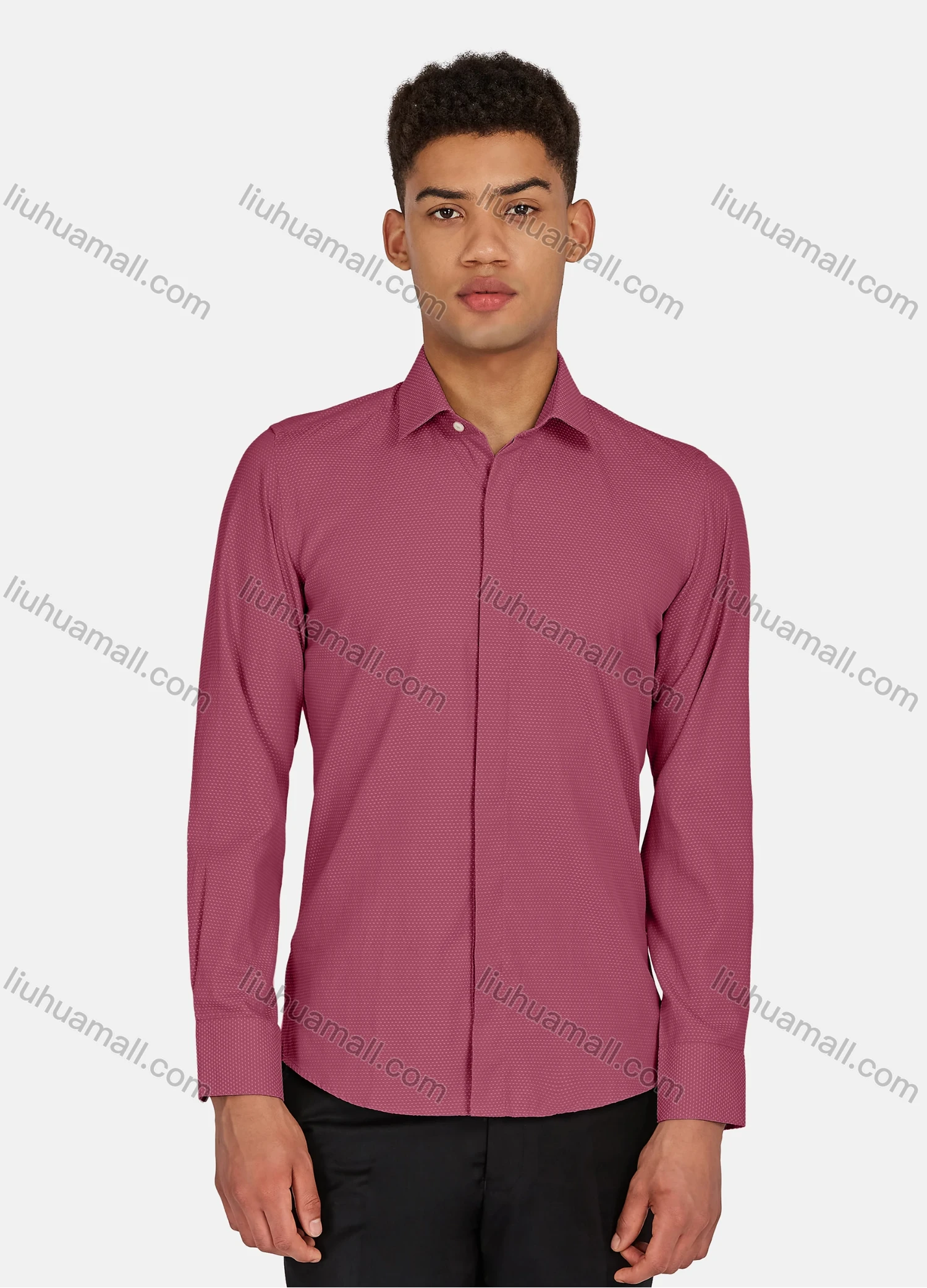Wholesale Men's Casual Pin Dot Long Sleeve Shirts 628-29# - Liuhuamall