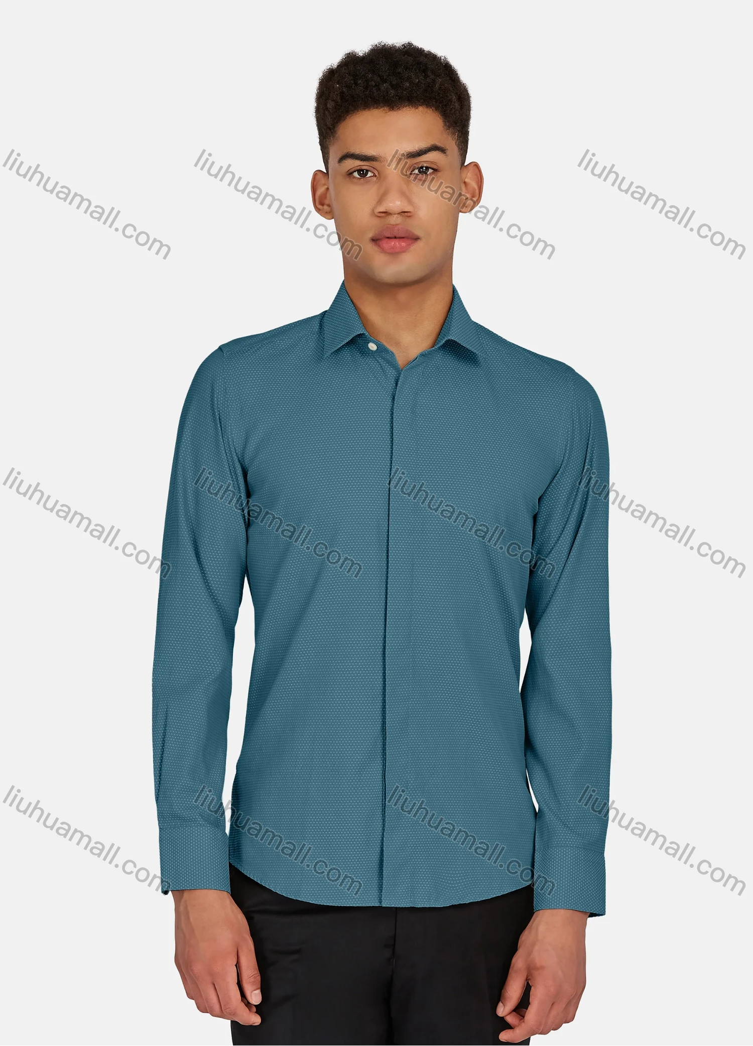 Wholesale Men's Casual Pin Dot Long Sleeve Shirts 628-29# - Liuhuamall