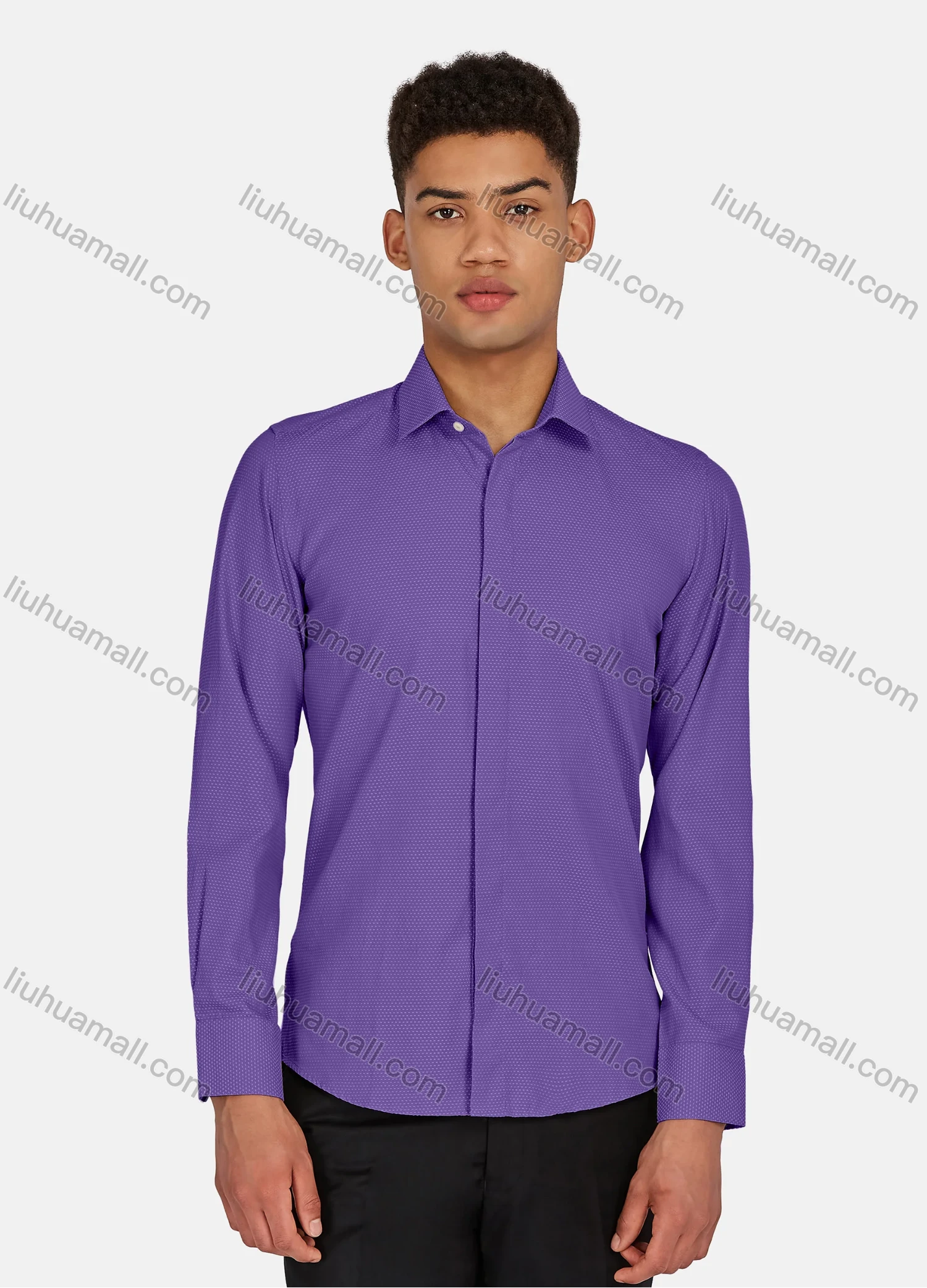 Wholesale Men's Casual Pin Dot Long Sleeve Shirts 628-29# - Liuhuamall