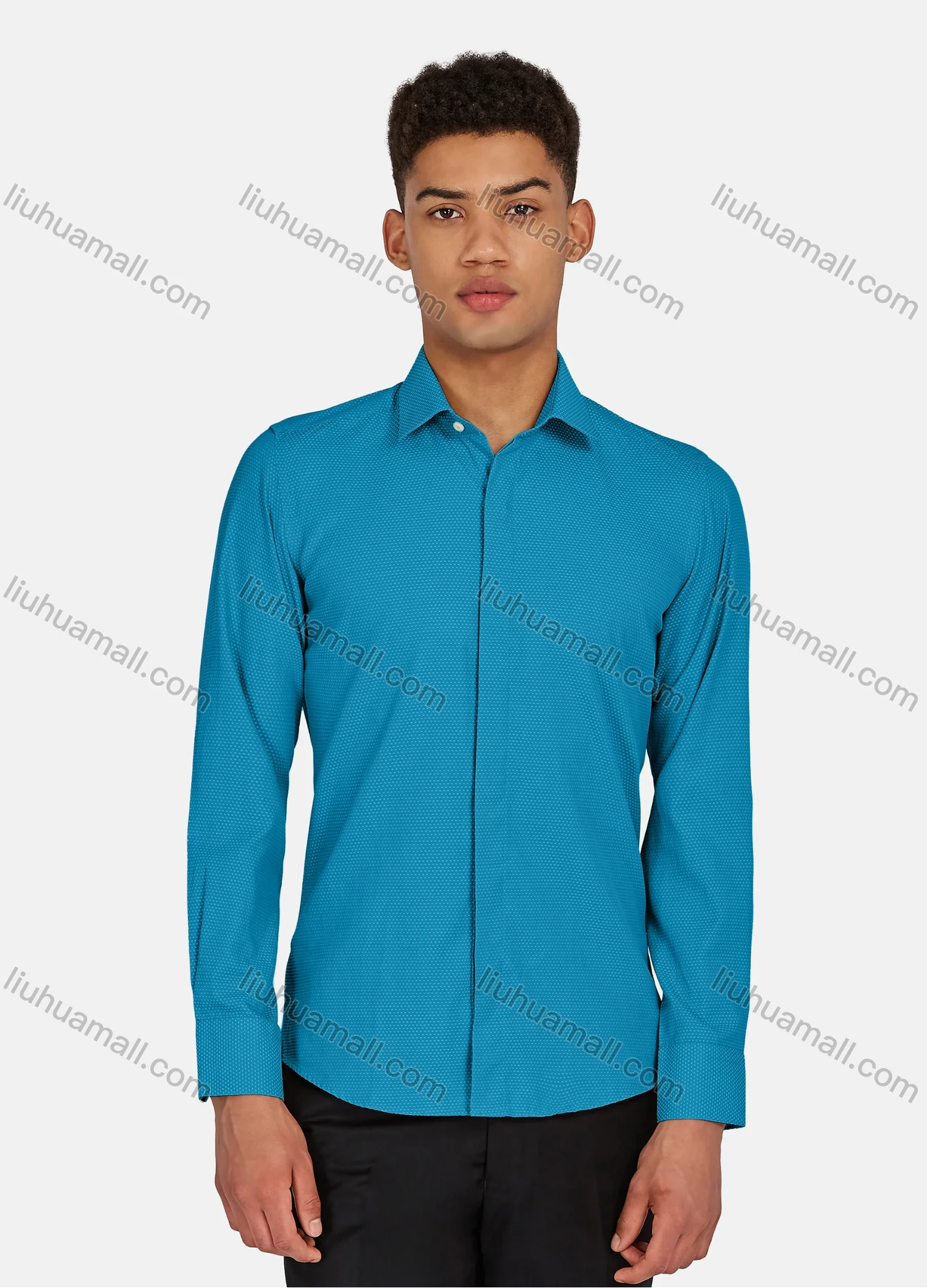 Wholesale Men's Casual Pin Dot Long Sleeve Shirts 628-29# - Liuhuamall
