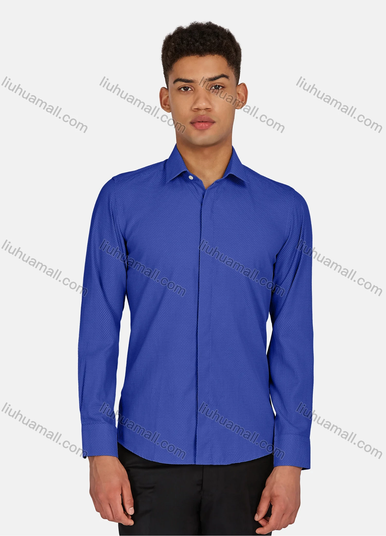 Wholesale Men's Casual Pin Dot Long Sleeve Shirts 628-29# - Liuhuamall