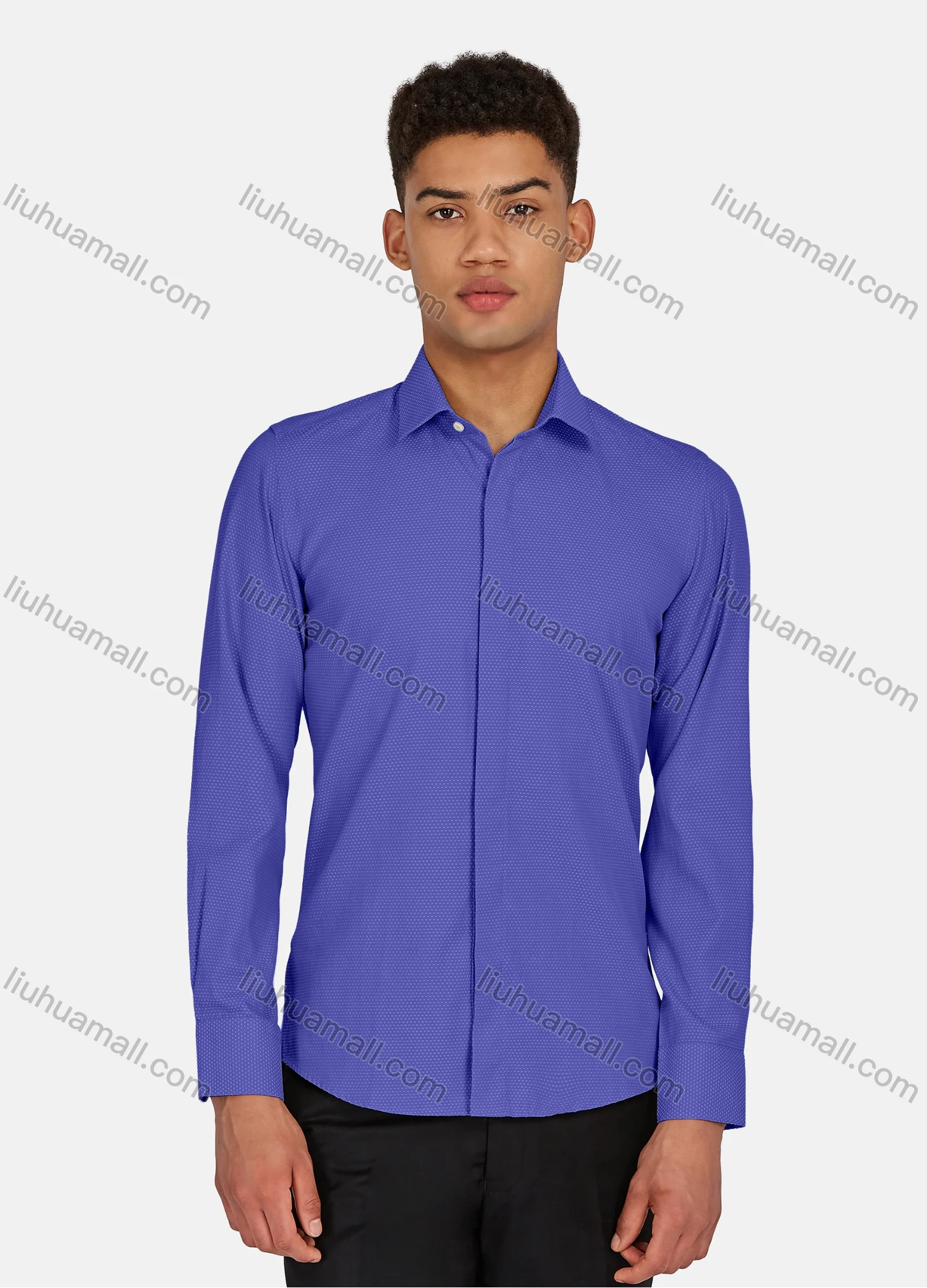 Wholesale Men's Casual Pin Dot Long Sleeve Shirts 628-29# - Liuhuamall