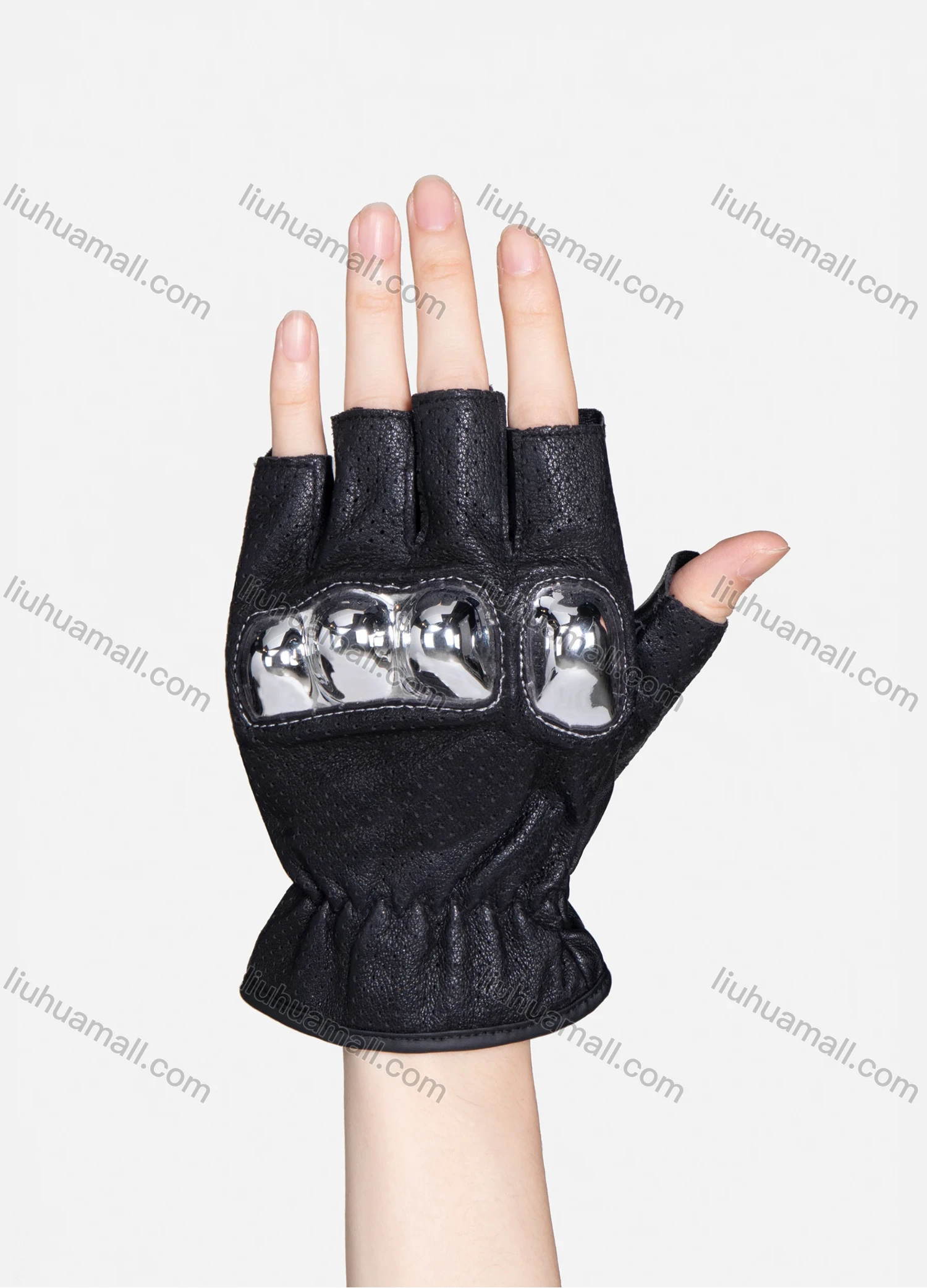 Wholesale Anti-slip Touch Screen Biker Cycling Fingerless Gloves - Liuhuamall