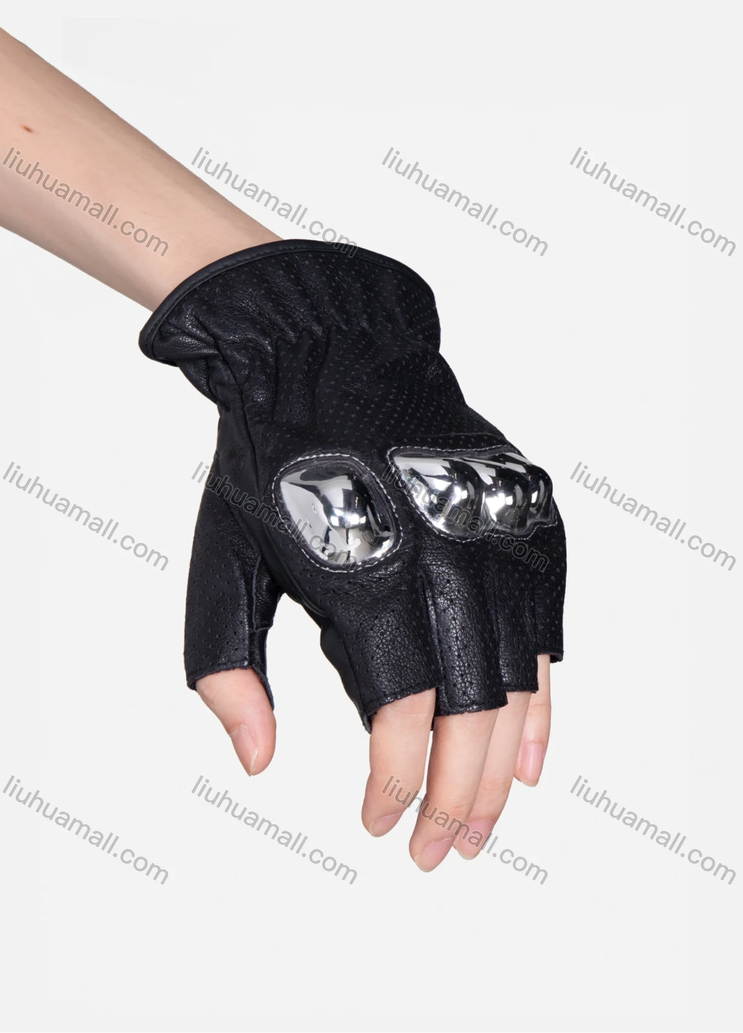 Wholesale Anti-slip Touch Screen Biker Cycling Fingerless Gloves - Liuhuamall