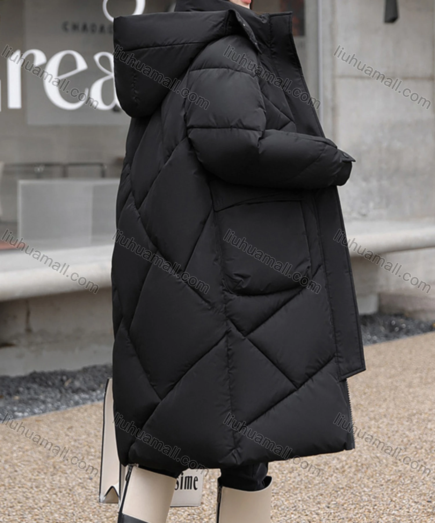 Wholesale Women's Casual Hooded Zipper Front Pockets Thermal Lined Coat 2208# - Liuhuamall