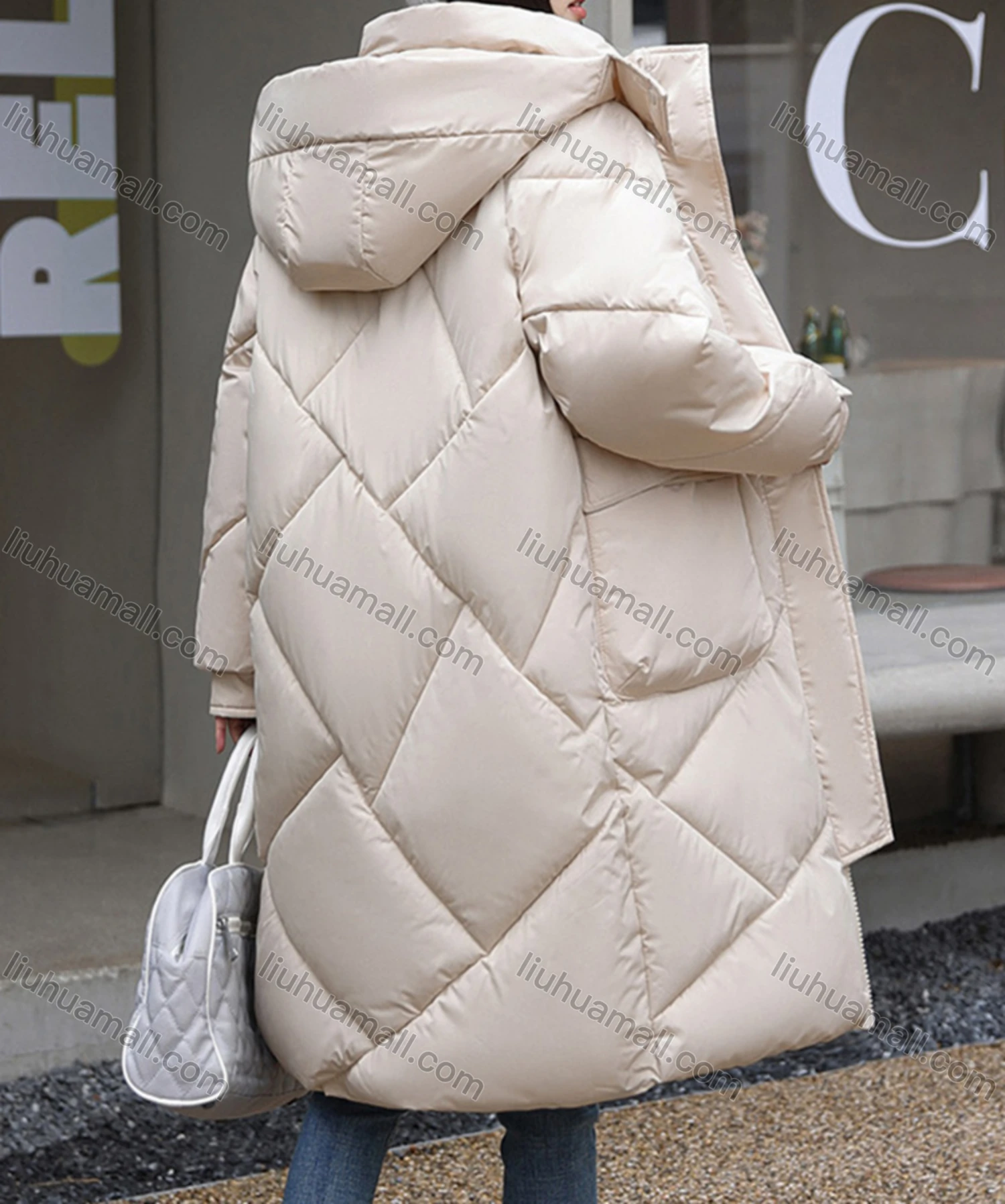 Wholesale Women's Casual Hooded Zipper Front Pockets Thermal Lined Coat 2208# - Liuhuamall