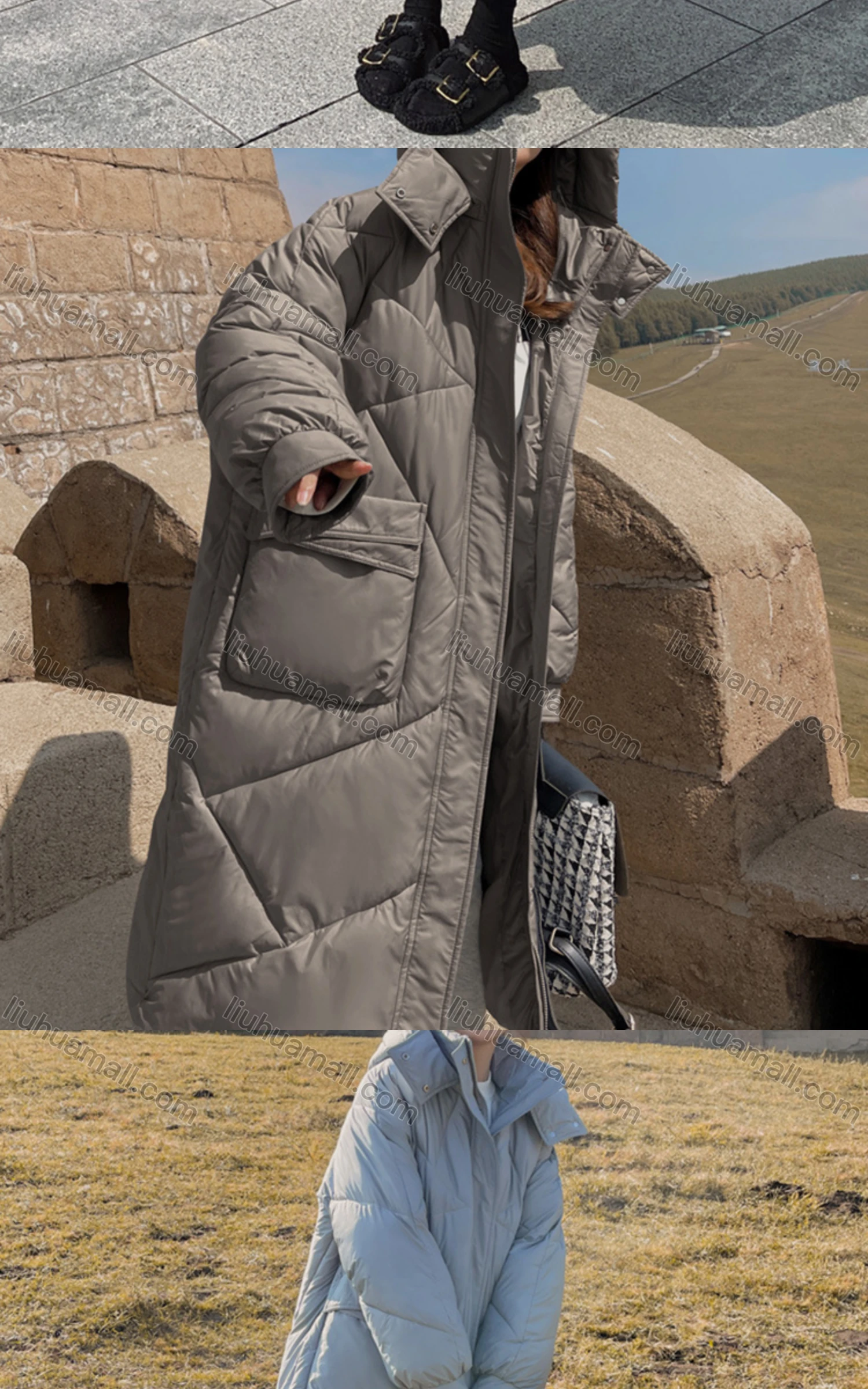 Wholesale Women's Casual Hood Zipper Front Pockets Thermal Lined Coat 22213# - Liuhuamall