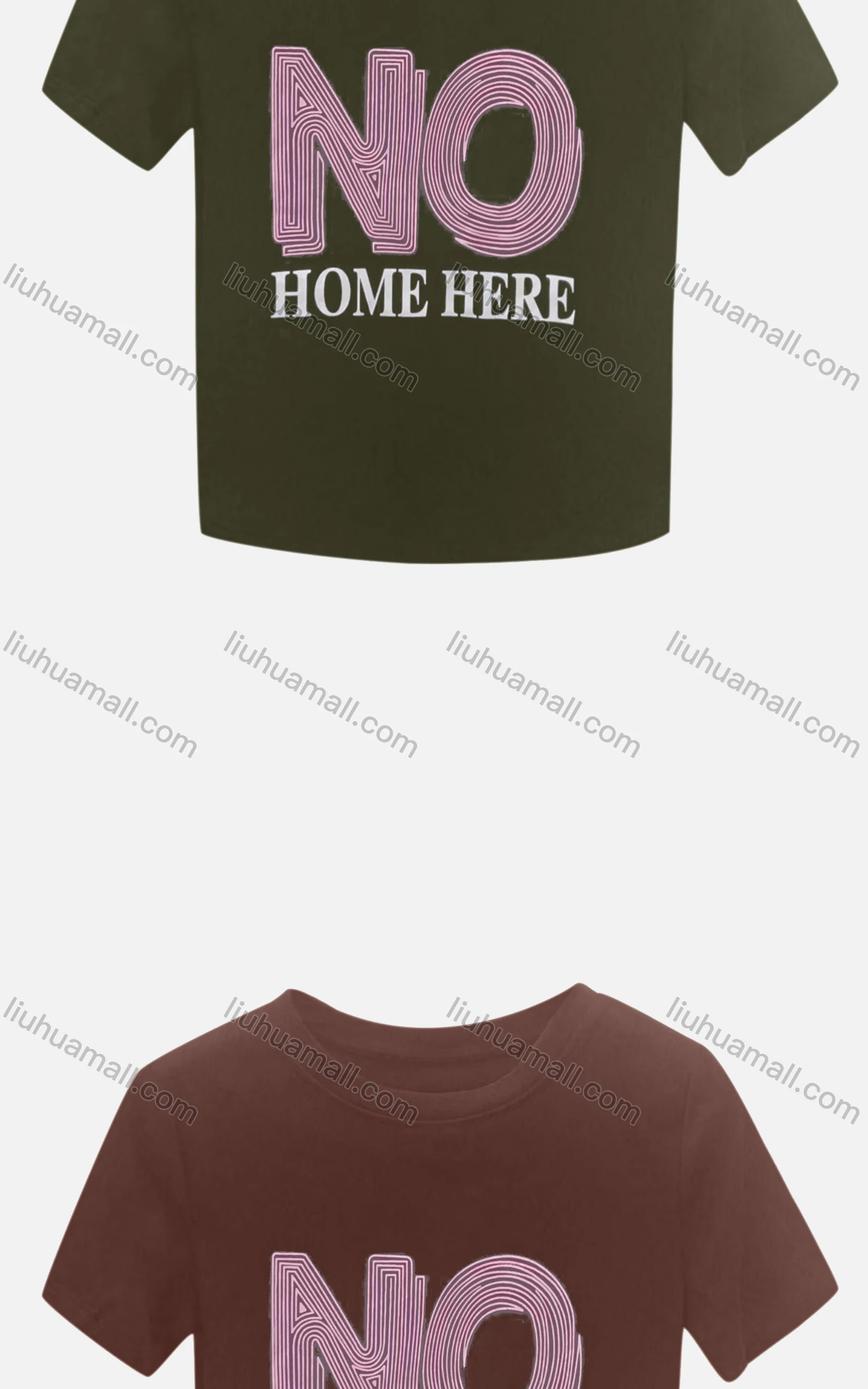 Wholesale Women's Casual Crew Neck Short Sleeve Letter Crop Tee 6006# - Liuhuamall