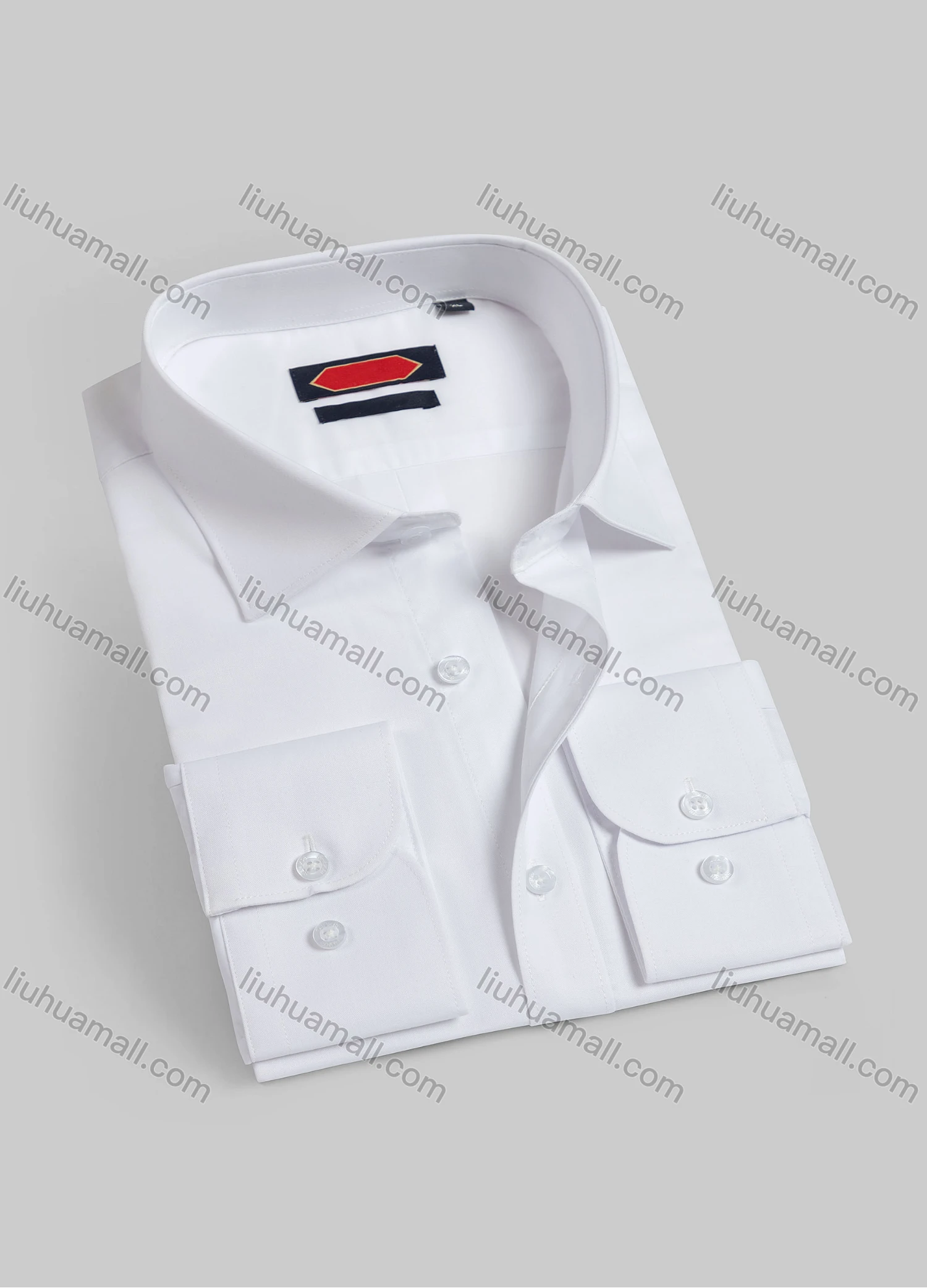 Wholesale Men's Casual Plain Collared Long Sleeve Button Down Shirts K002-1# - Liuhuamall