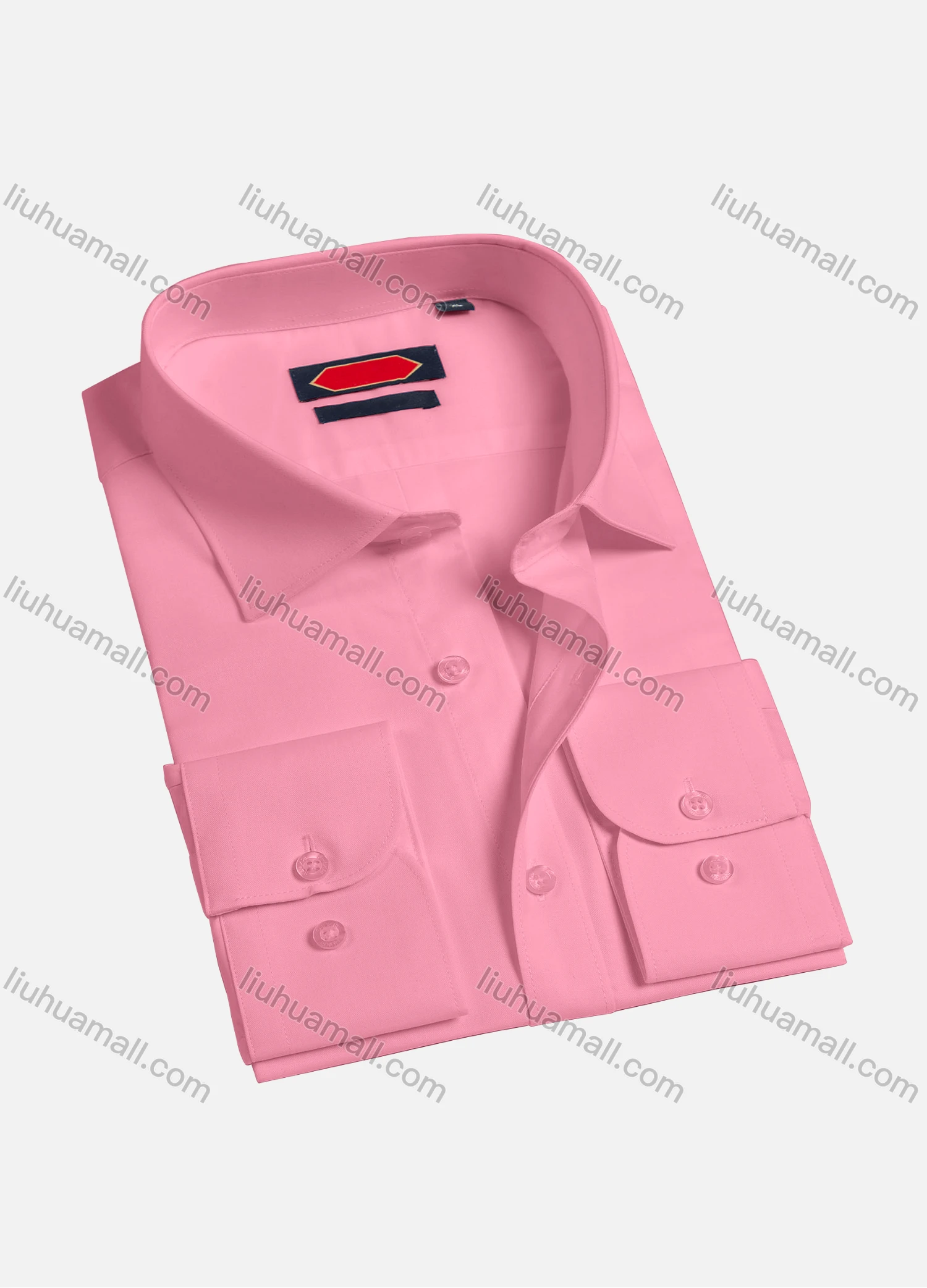 Wholesale Men's Casual Plain Collared Long Sleeve Button Down Shirts K002-1# - Liuhuamall