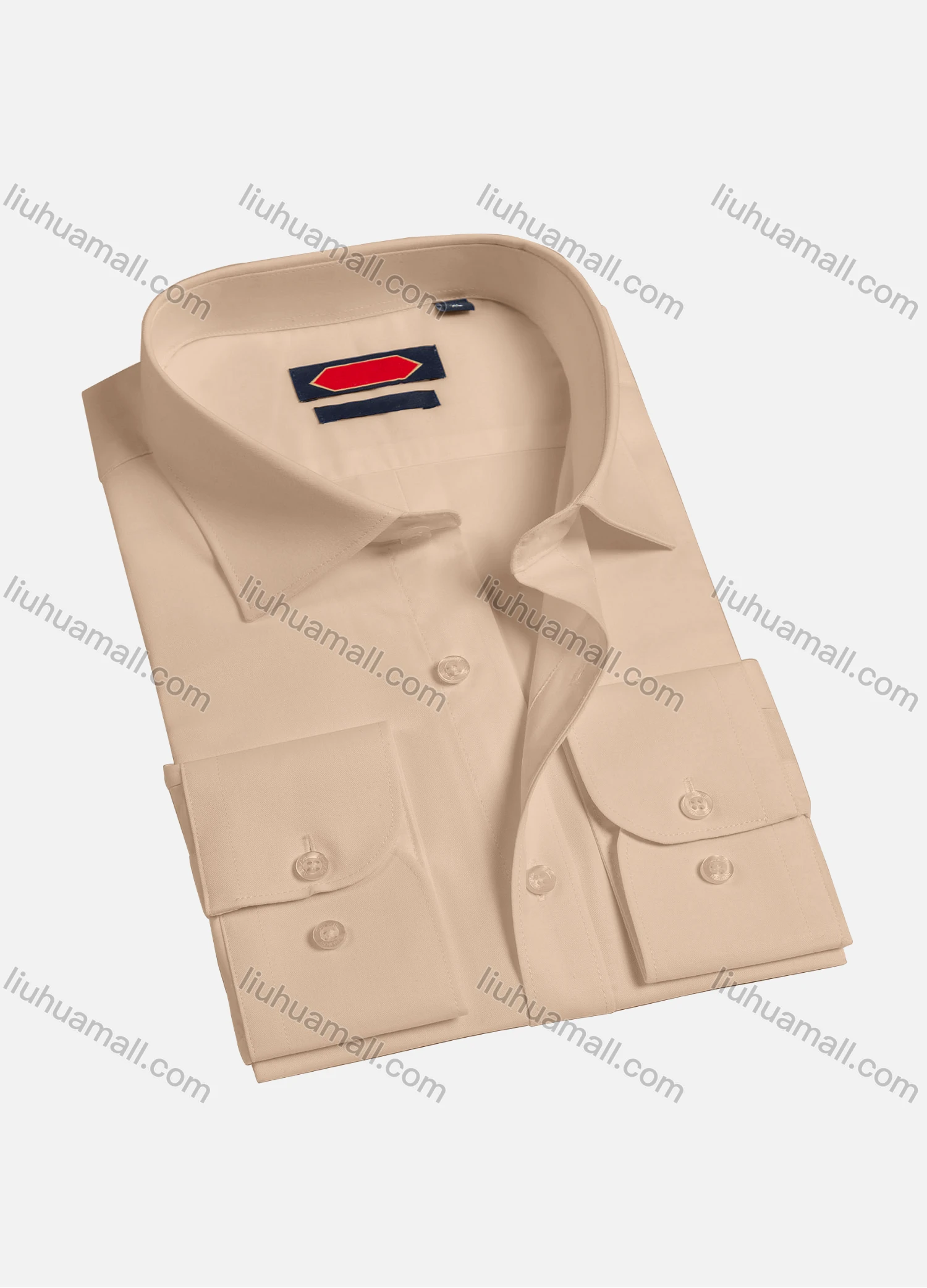 Wholesale Men's Casual Plain Collared Long Sleeve Button Down Shirts K002-1# - Liuhuamall