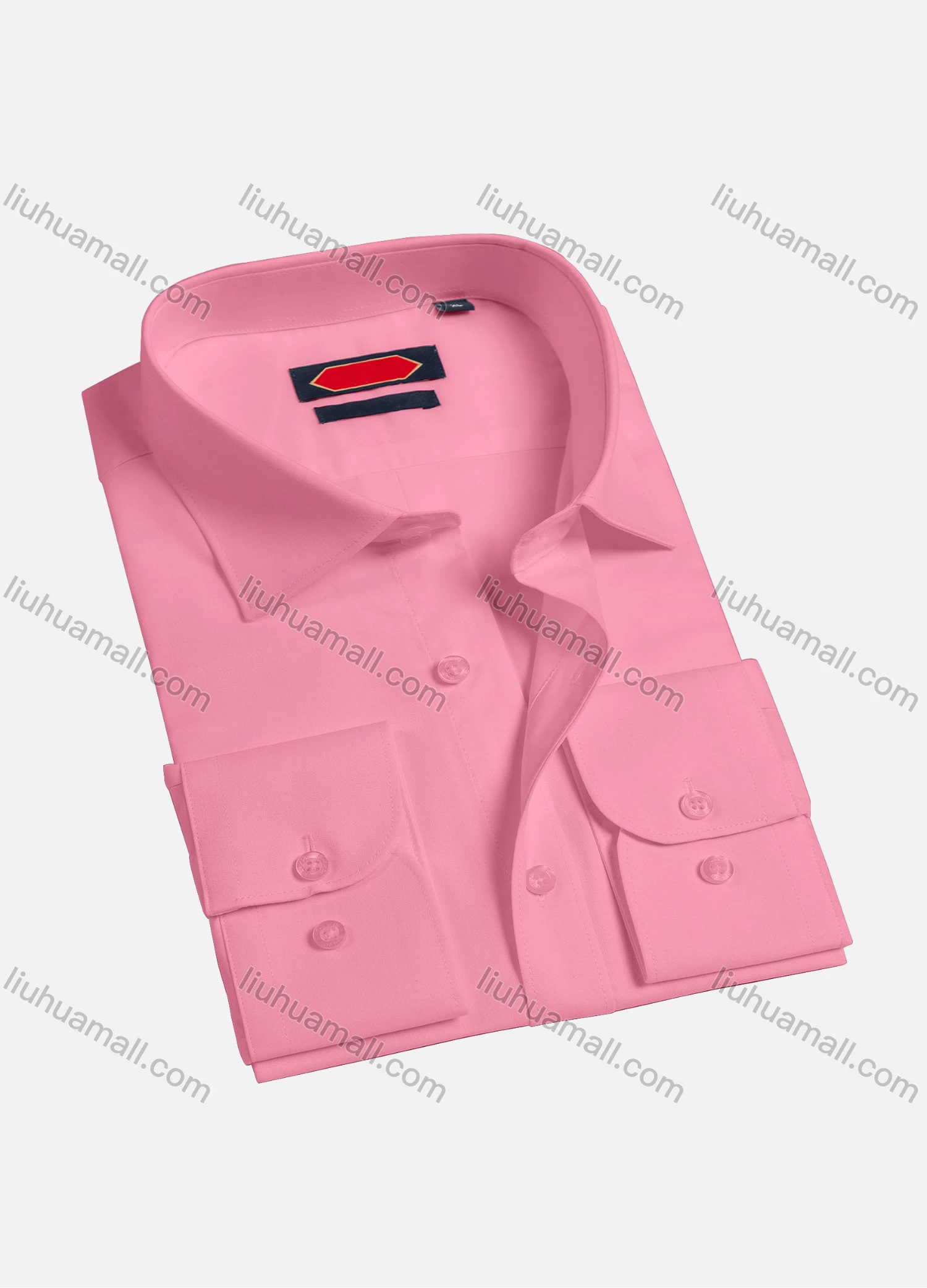 Wholesale Men's Casual Plain Collared Long Sleeve Button Down Shirts K002-1# - Liuhuamall