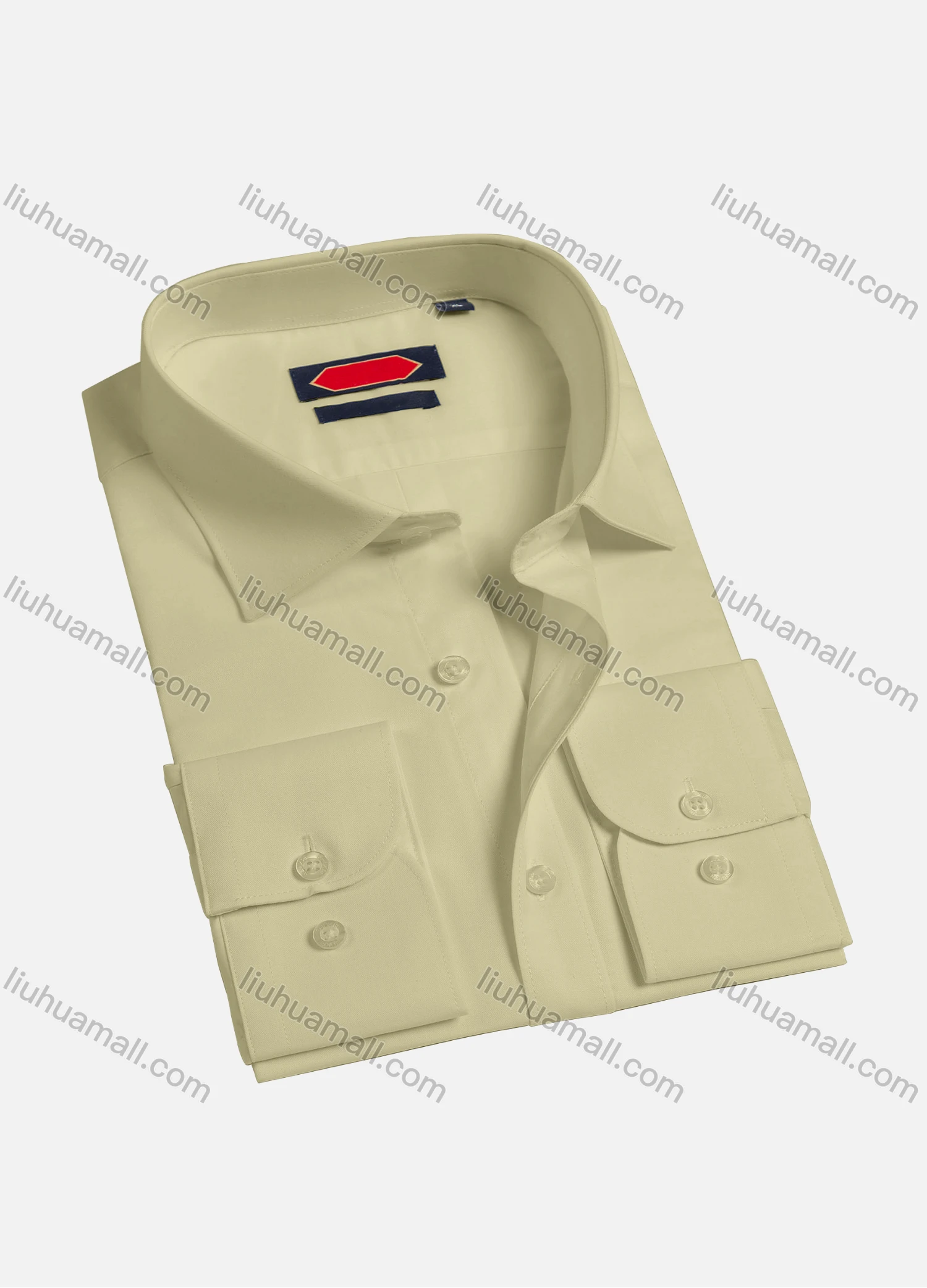 Wholesale Men's Casual Plain Collared Long Sleeve Button Down Shirts K002-1# - Liuhuamall