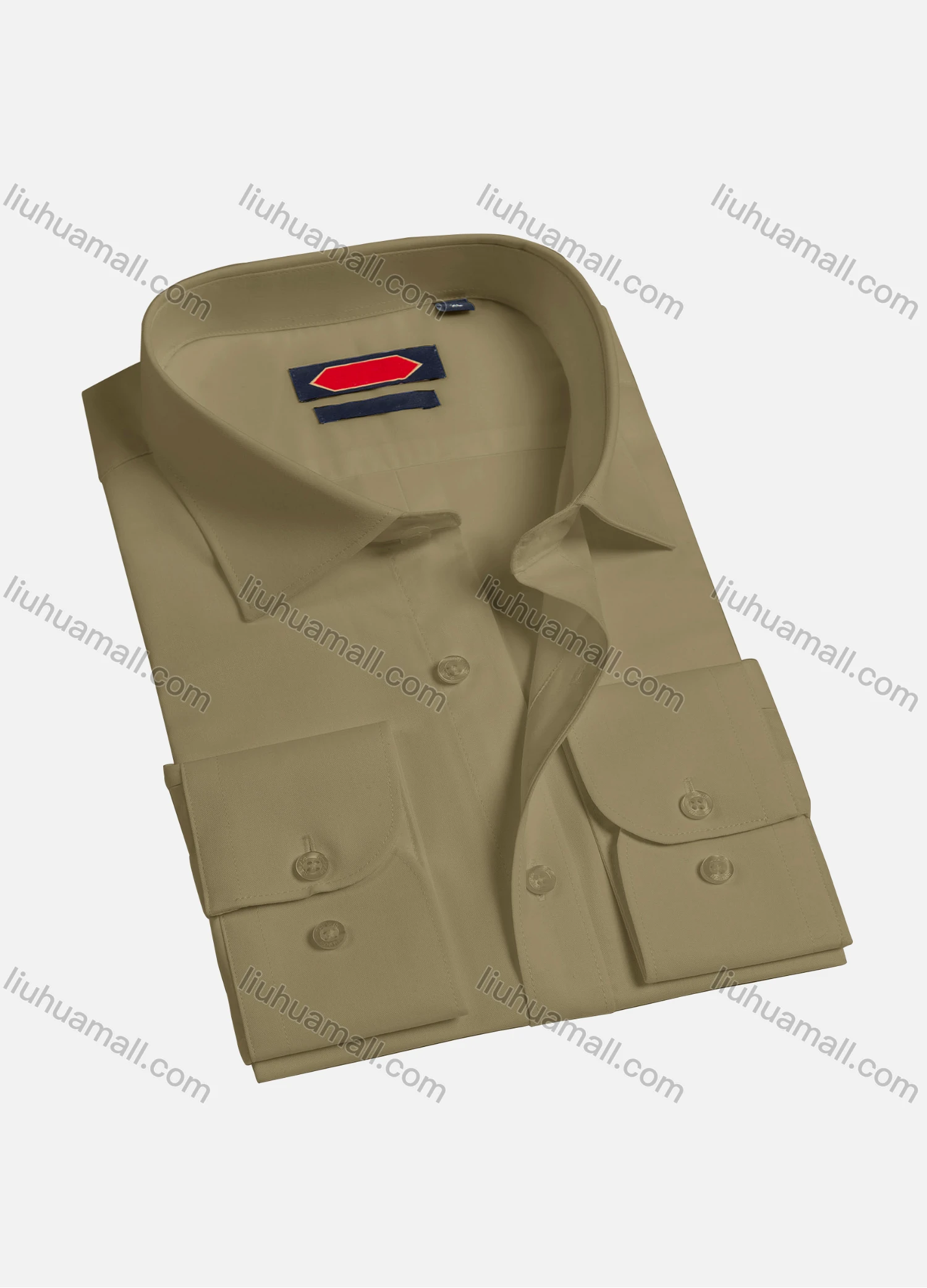 Wholesale Men's Casual Plain Collared Long Sleeve Button Down Shirts K002-1# - Liuhuamall