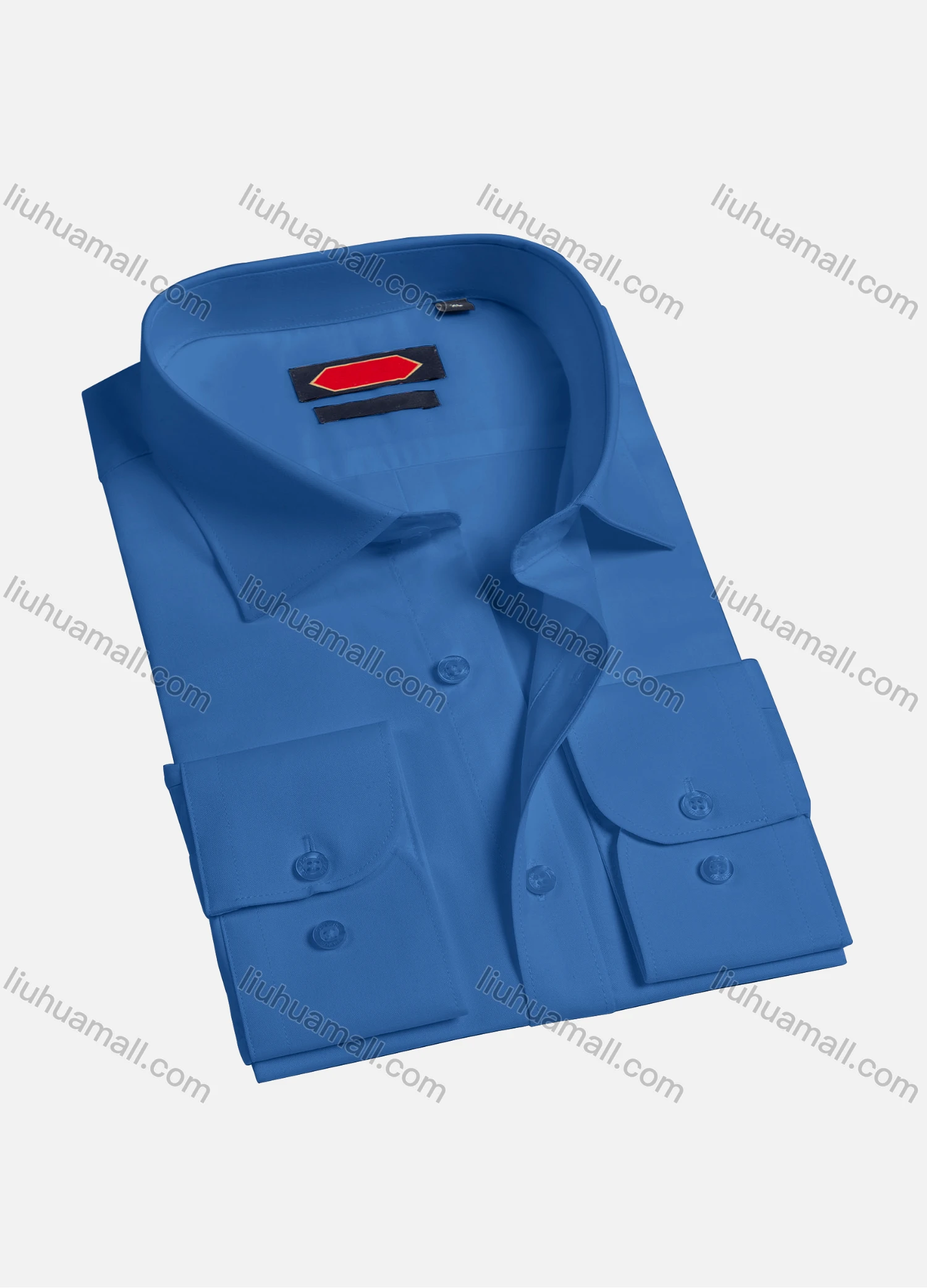 Wholesale Men's Casual Plain Collared Long Sleeve Button Down Shirts K002-1# - Liuhuamall