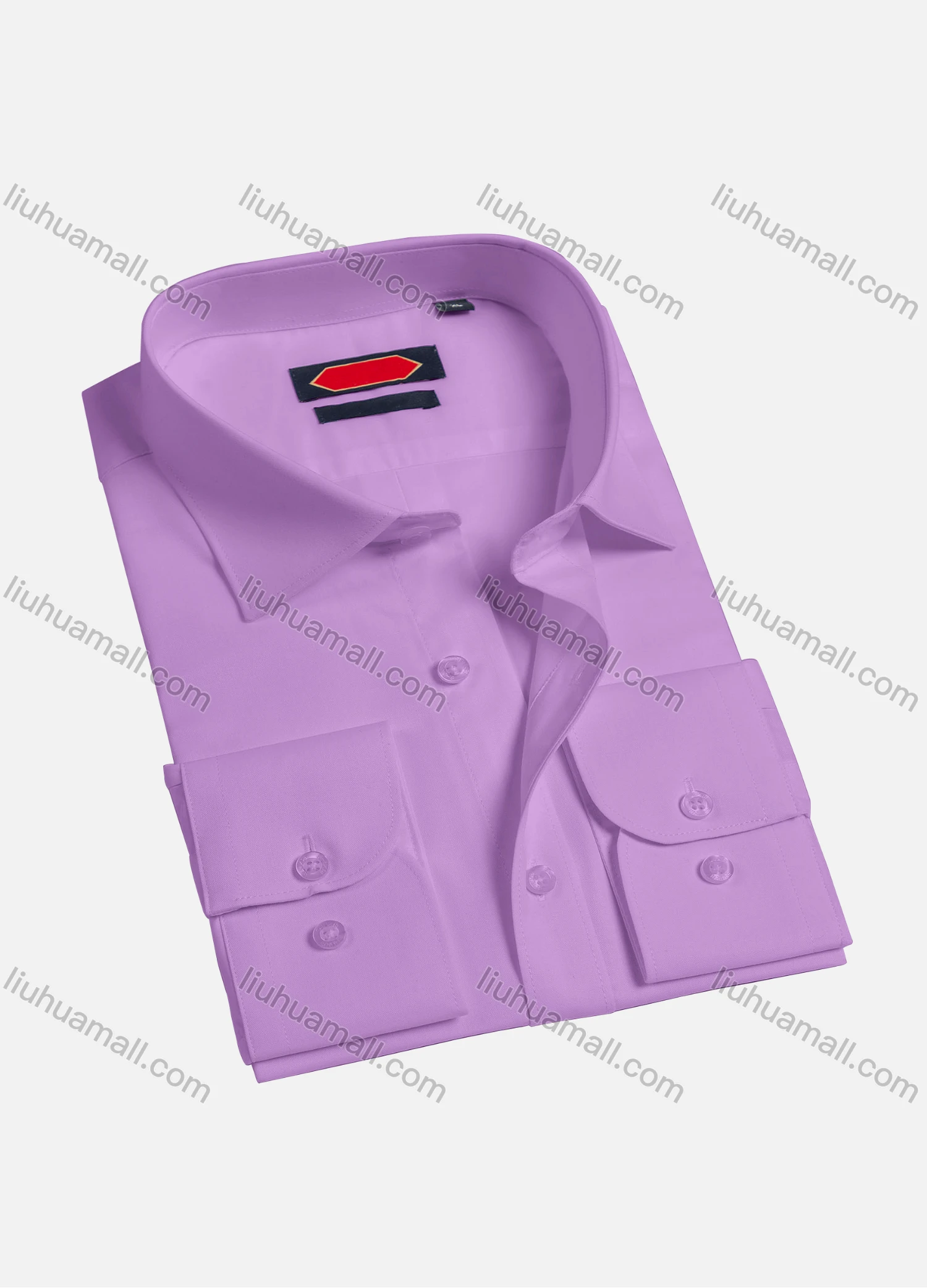 Wholesale Men's Casual Plain Collared Long Sleeve Button Down Shirts K002-1# - Liuhuamall