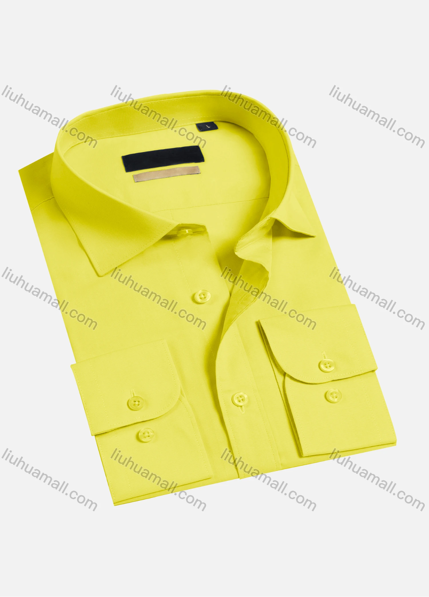 Wholesale Men's Casual Plain Long Sleeve Collared Button Down Shirts HT2230-3# - Liuhuamall