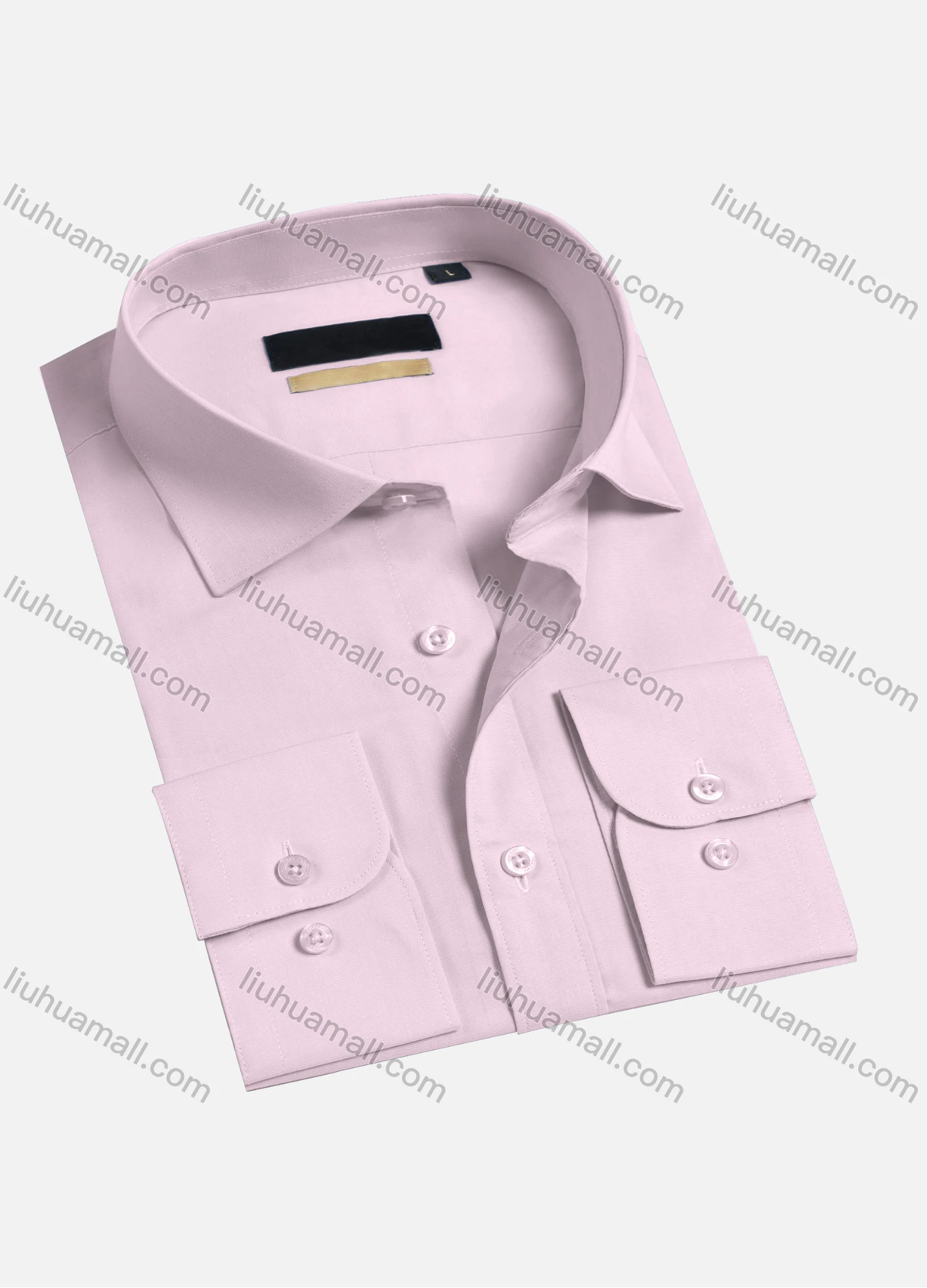Wholesale Men's Casual Plain Long Sleeve Collared Button Down Shirts HT2230-3# - Liuhuamall