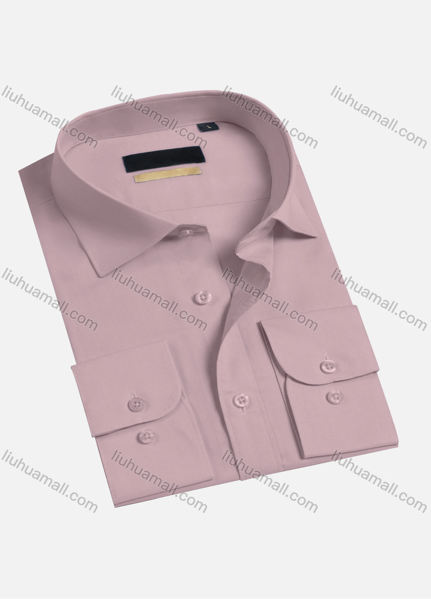 Wholesale Men's Casual Plain Long Sleeve Collared Button Down Shirts HT2230-3# - Liuhuamall