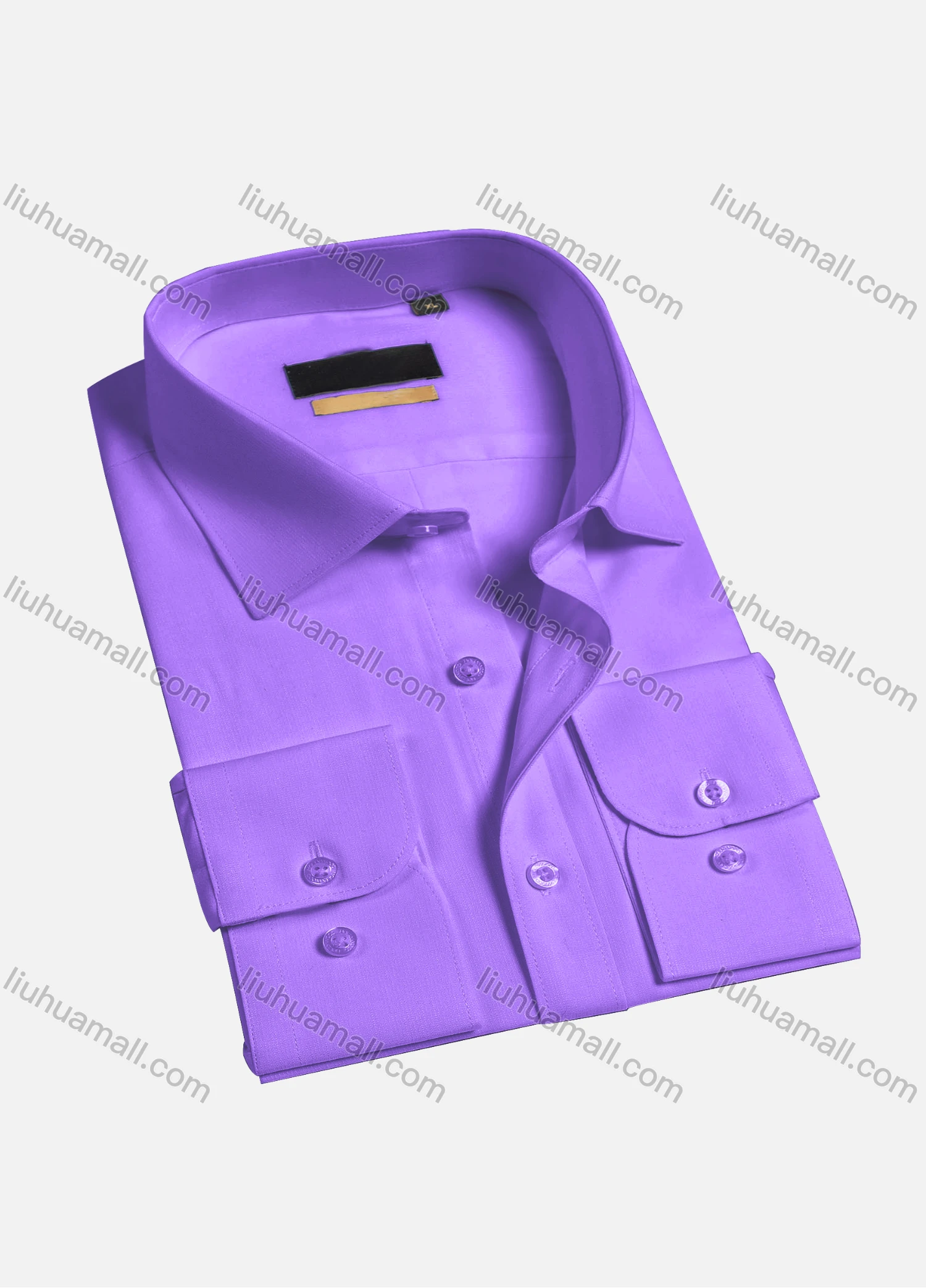 Wholesale Men's Casual Plain Long Sleeve Button Down Collared Shirts HT2225-1# - Liuhuamall