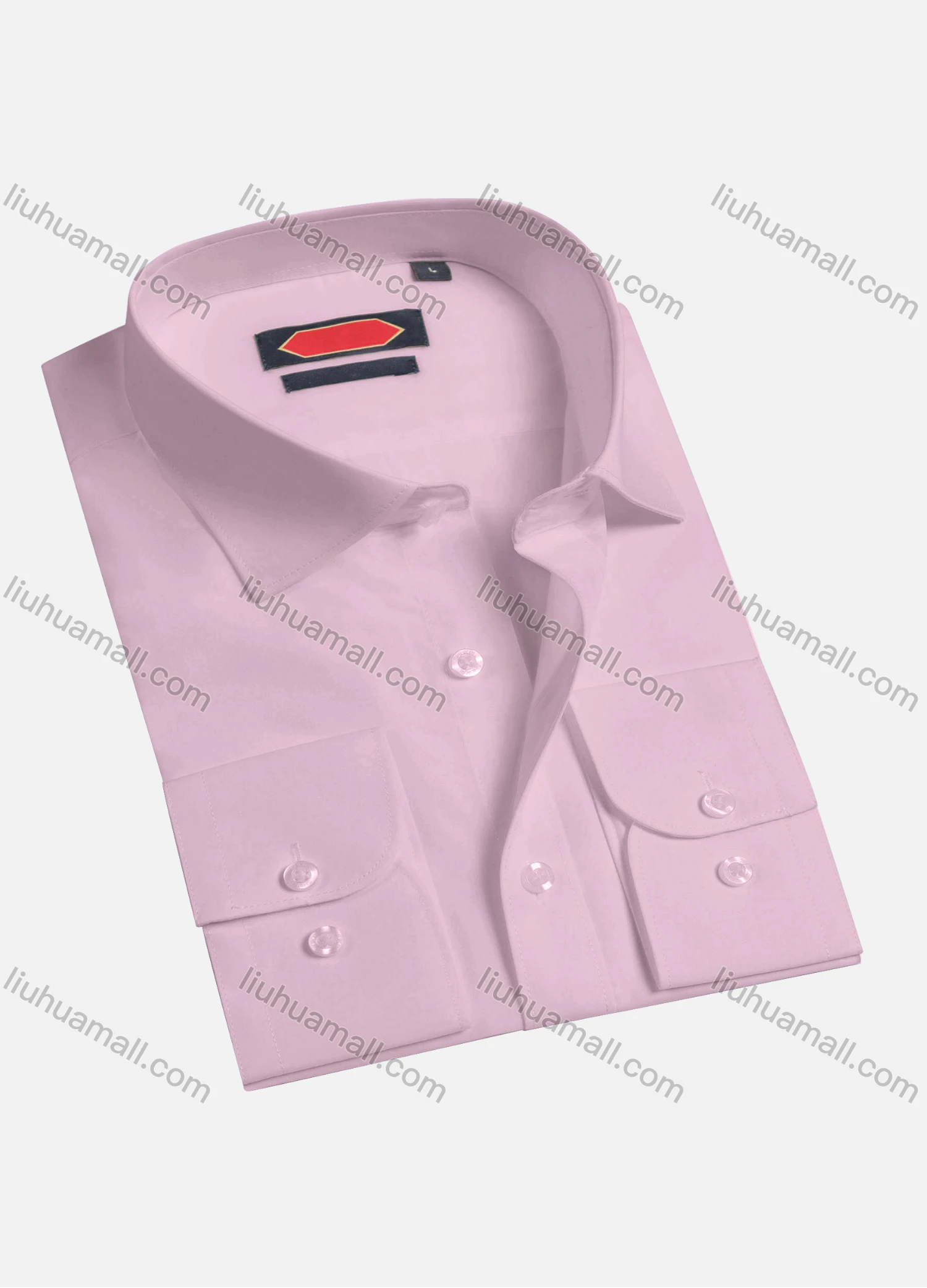 Wholesale Men's Casual Plain Button Down Long Sleeve Collared Shirts 7588-11# - Liuhuamall