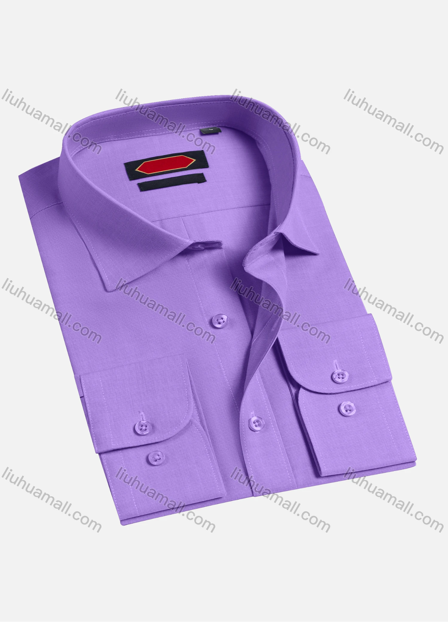 Wholesale Men's Casual Plain Long Sleeve Shirts 6922-2# - Liuhuamall