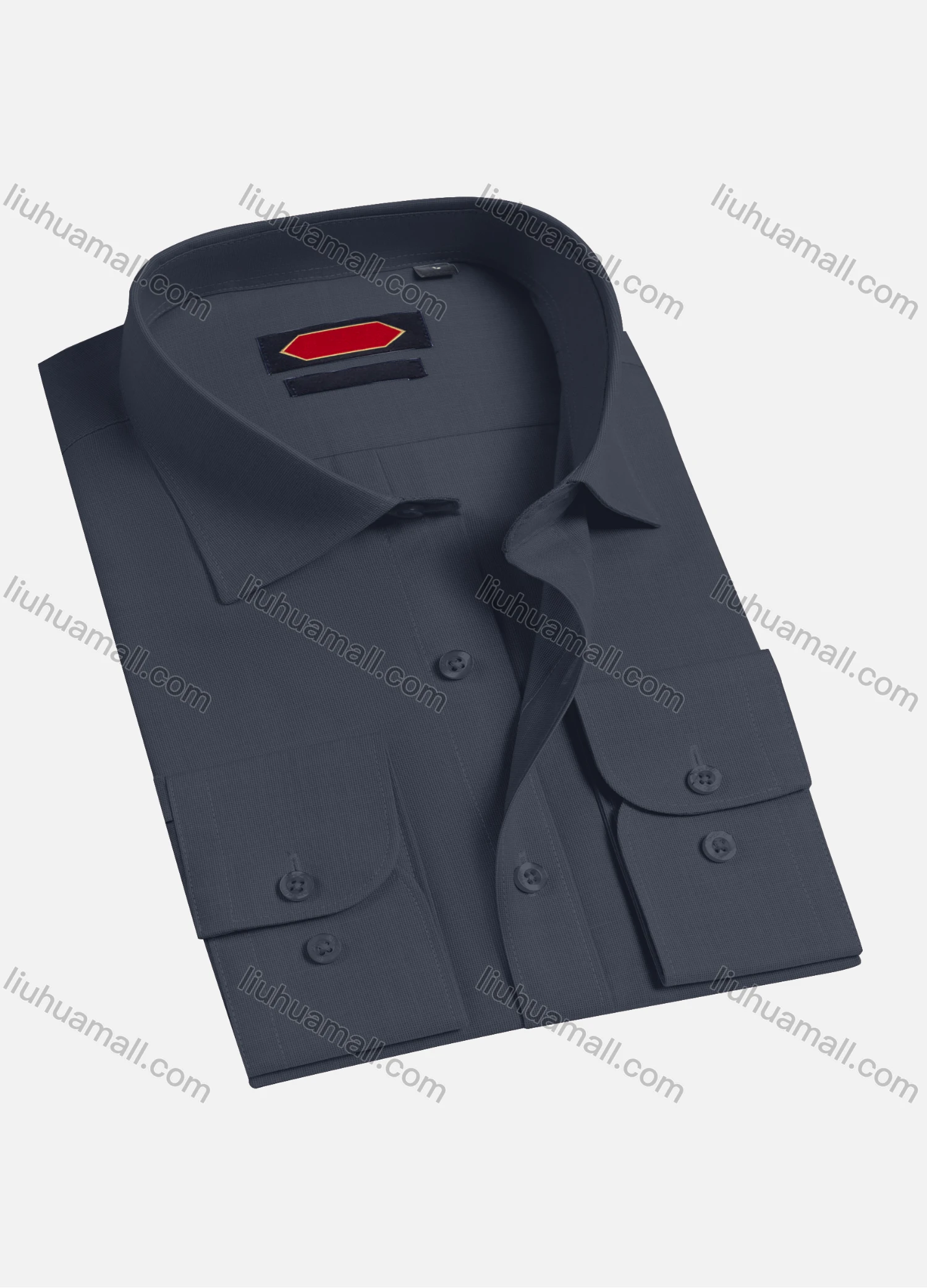 Wholesale Men's Casual Plain Long Sleeve Shirts 6922-2# - Liuhuamall