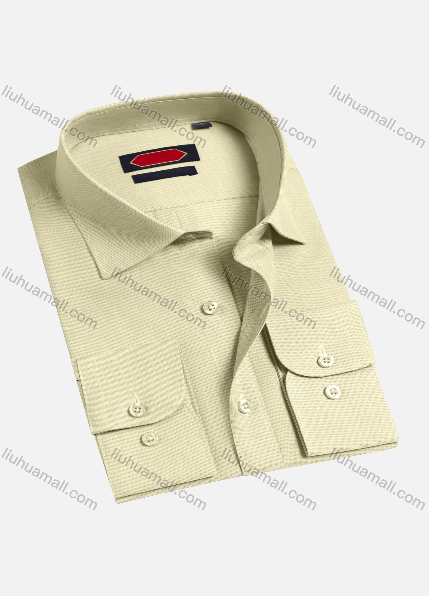 Wholesale Men's Casual Plain Long Sleeve Shirts 6922-2# - Liuhuamall