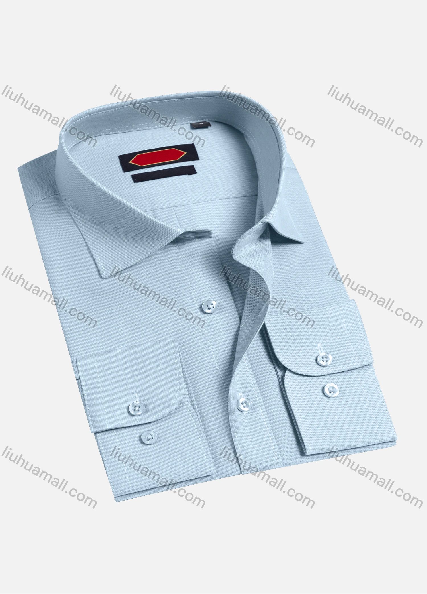 Wholesale Men's Casual Plain Long Sleeve Shirts 6922-2# - Liuhuamall