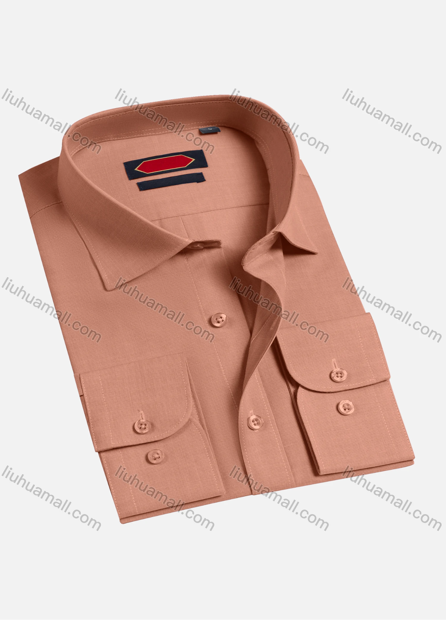 Wholesale Men's Casual Plain Long Sleeve Shirts 6922-2# - Liuhuamall
