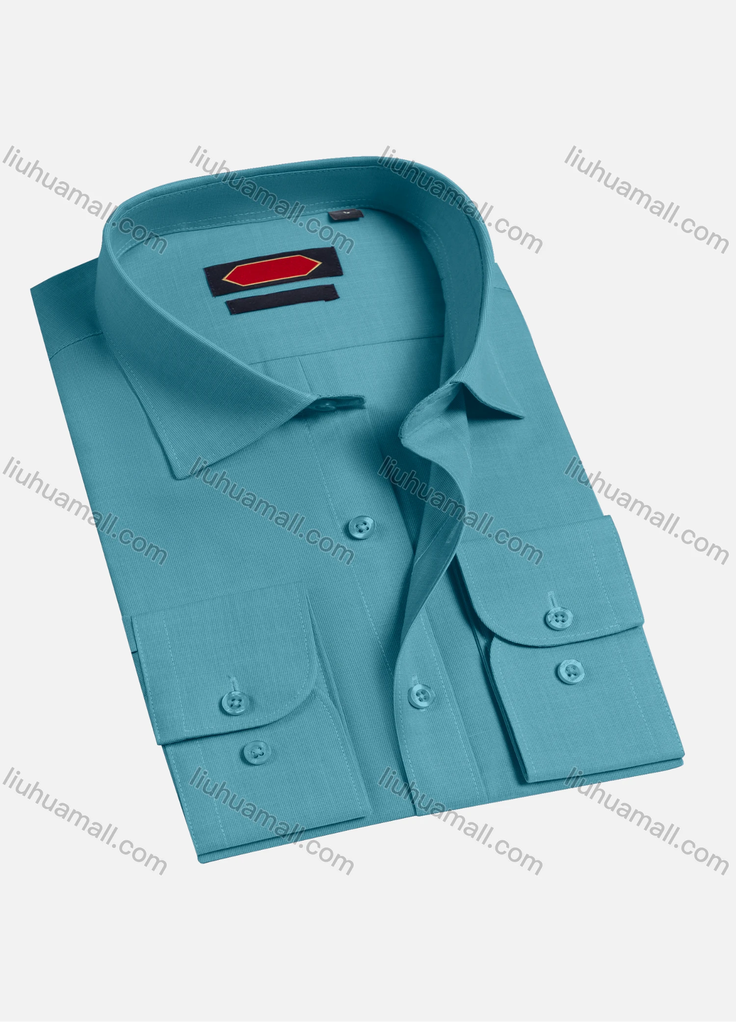 Wholesale Men's Casual Plain Long Sleeve Shirts 6922-2# - Liuhuamall