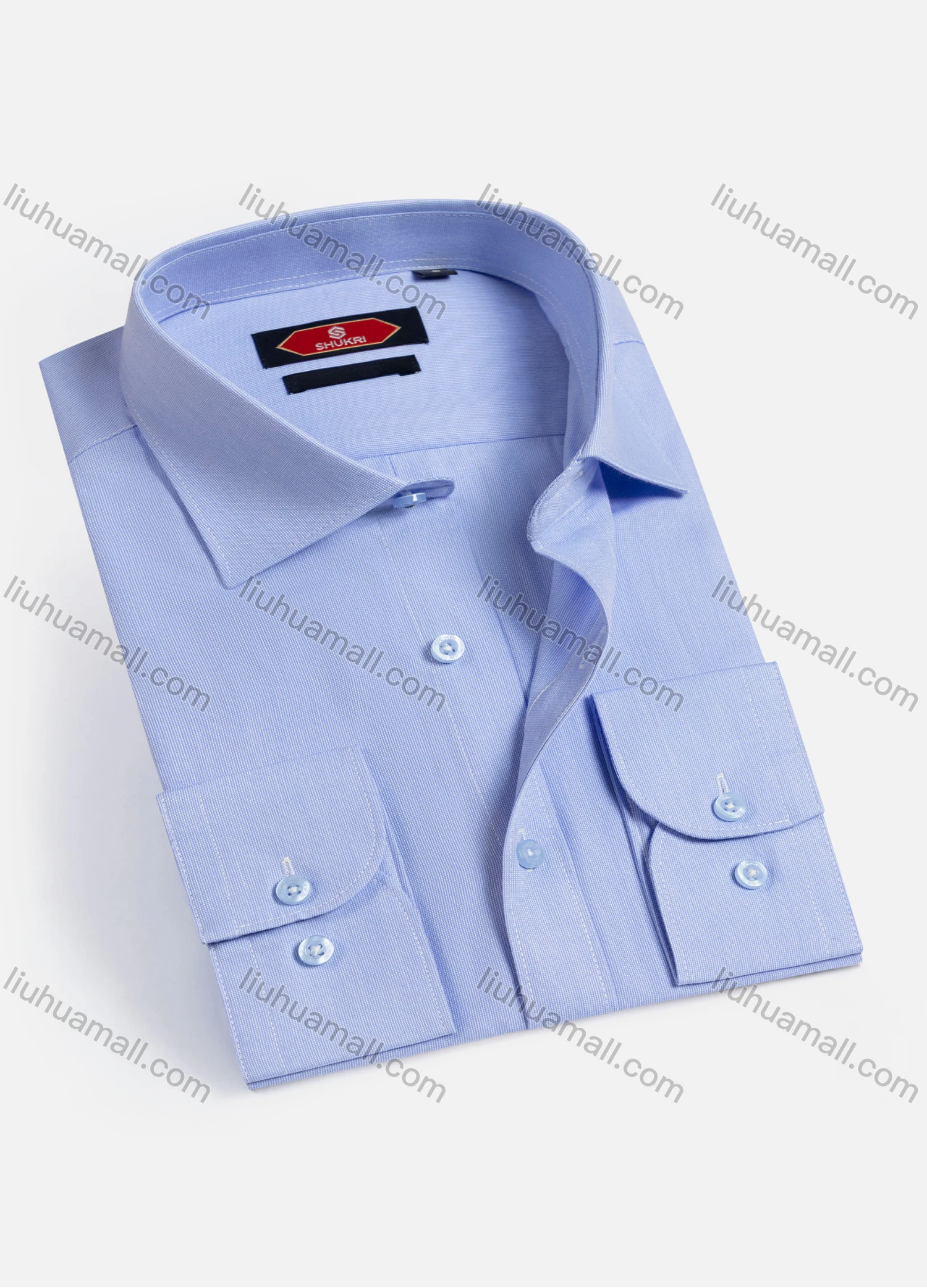 Wholesale Men's Casual Plain Long Sleeve Shirts 6922-11# - Liuhuamall