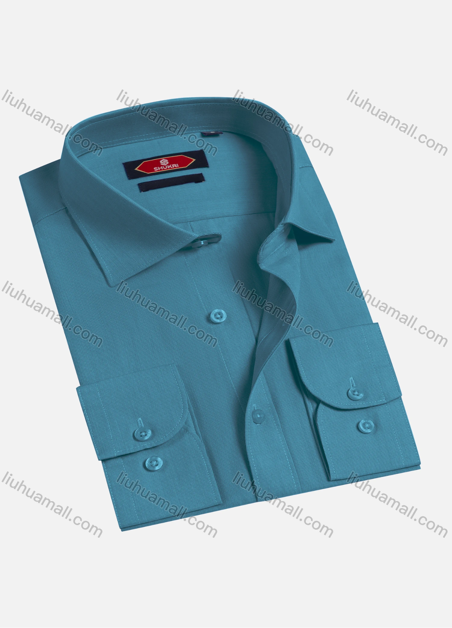Wholesale Men's Casual Plain Long Sleeve Shirts 6922-11# - Liuhuamall