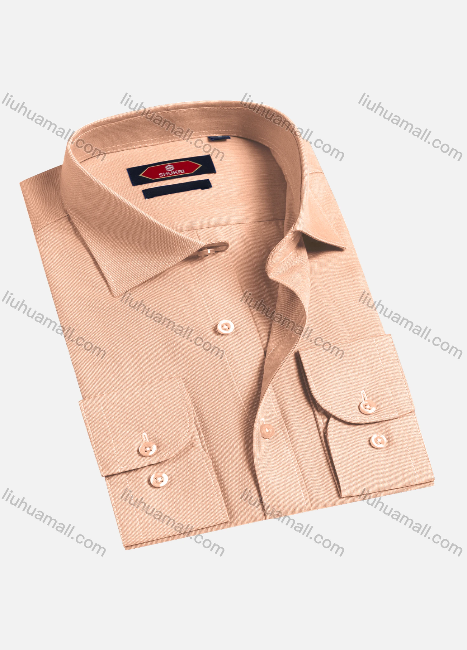 Wholesale Men's Casual Plain Long Sleeve Shirts 6922-11# - Liuhuamall