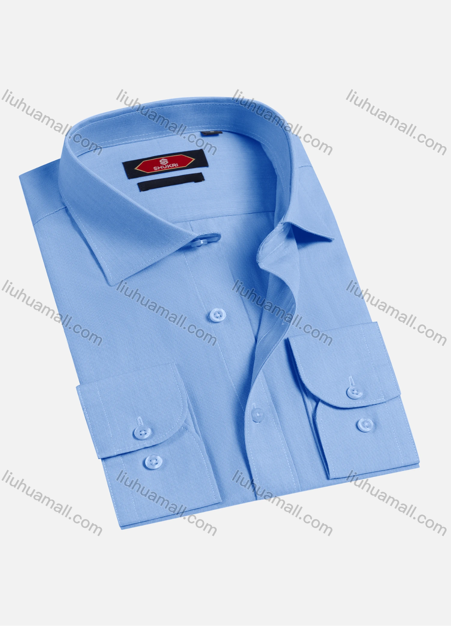 Wholesale Men's Casual Plain Long Sleeve Shirts 6922-11# - Liuhuamall