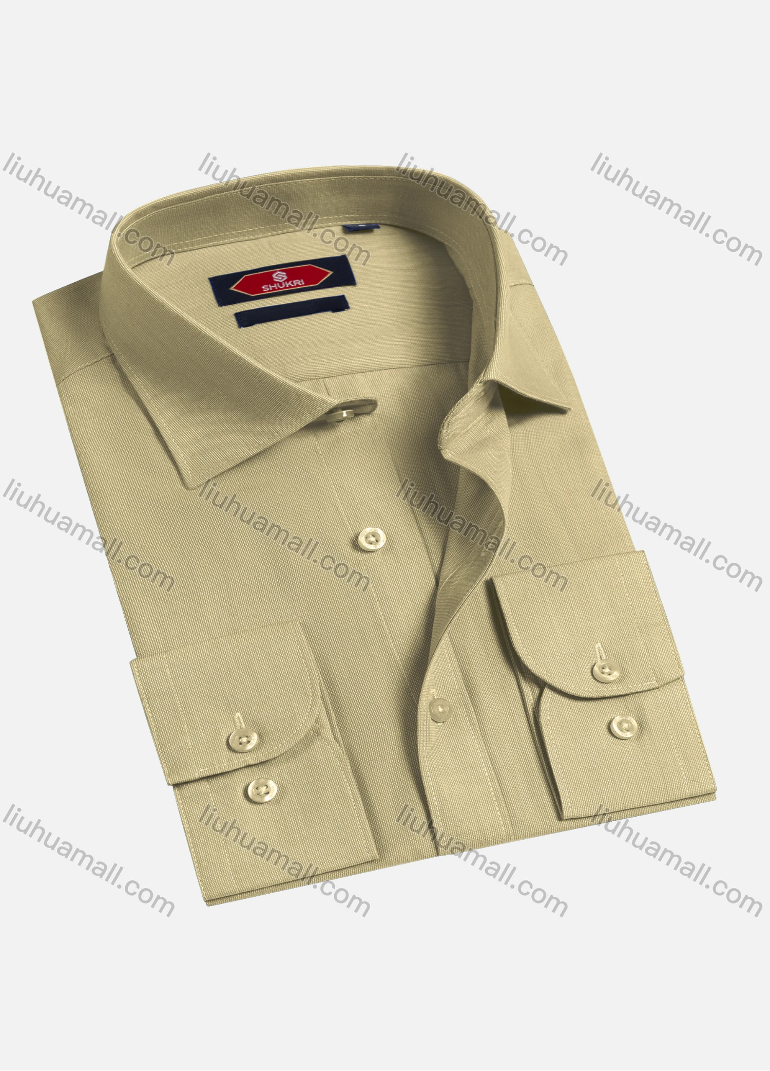 Wholesale Men's Casual Plain Long Sleeve Shirts 6922-11# - Liuhuamall