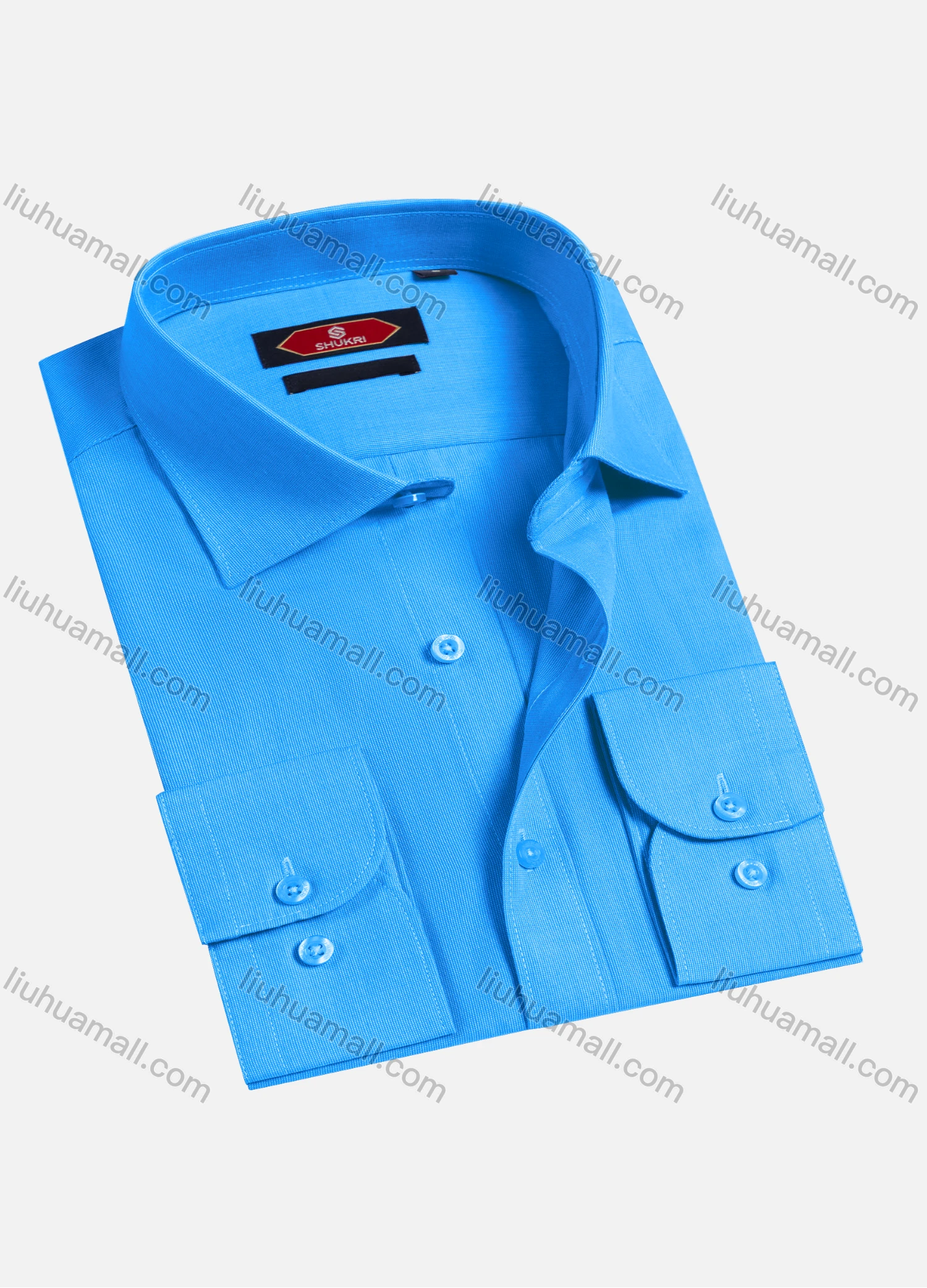 Wholesale Men's Casual Plain Long Sleeve Shirts 6922-11# - Liuhuamall