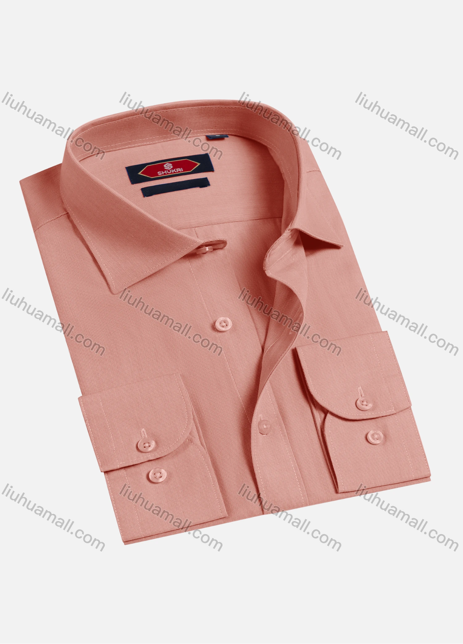 Wholesale Men's Casual Plain Long Sleeve Shirts 6922-11# - Liuhuamall