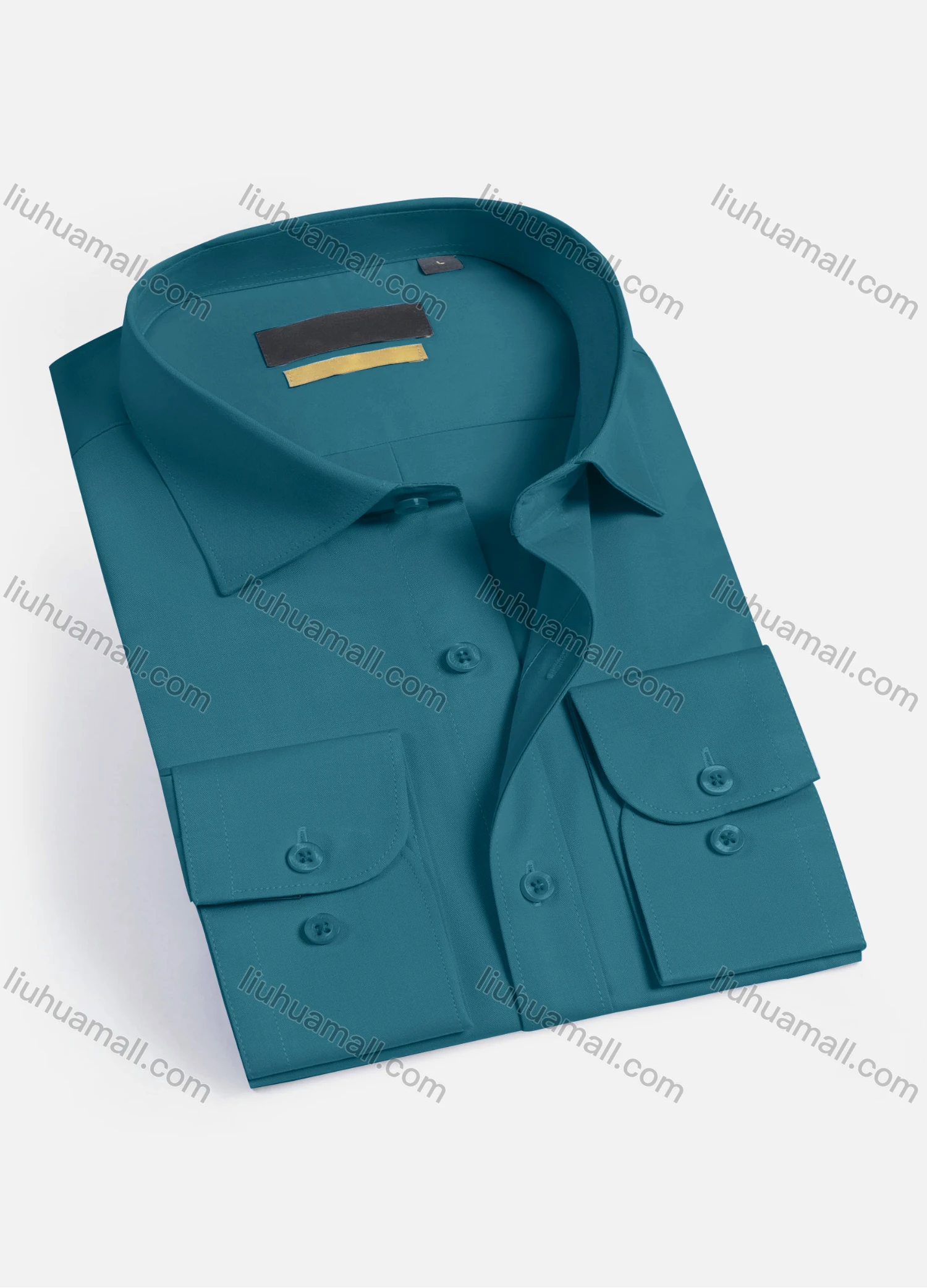Wholesale Men's Casual Plain Long Sleeve Shirts 2102-16# - Liuhuamall