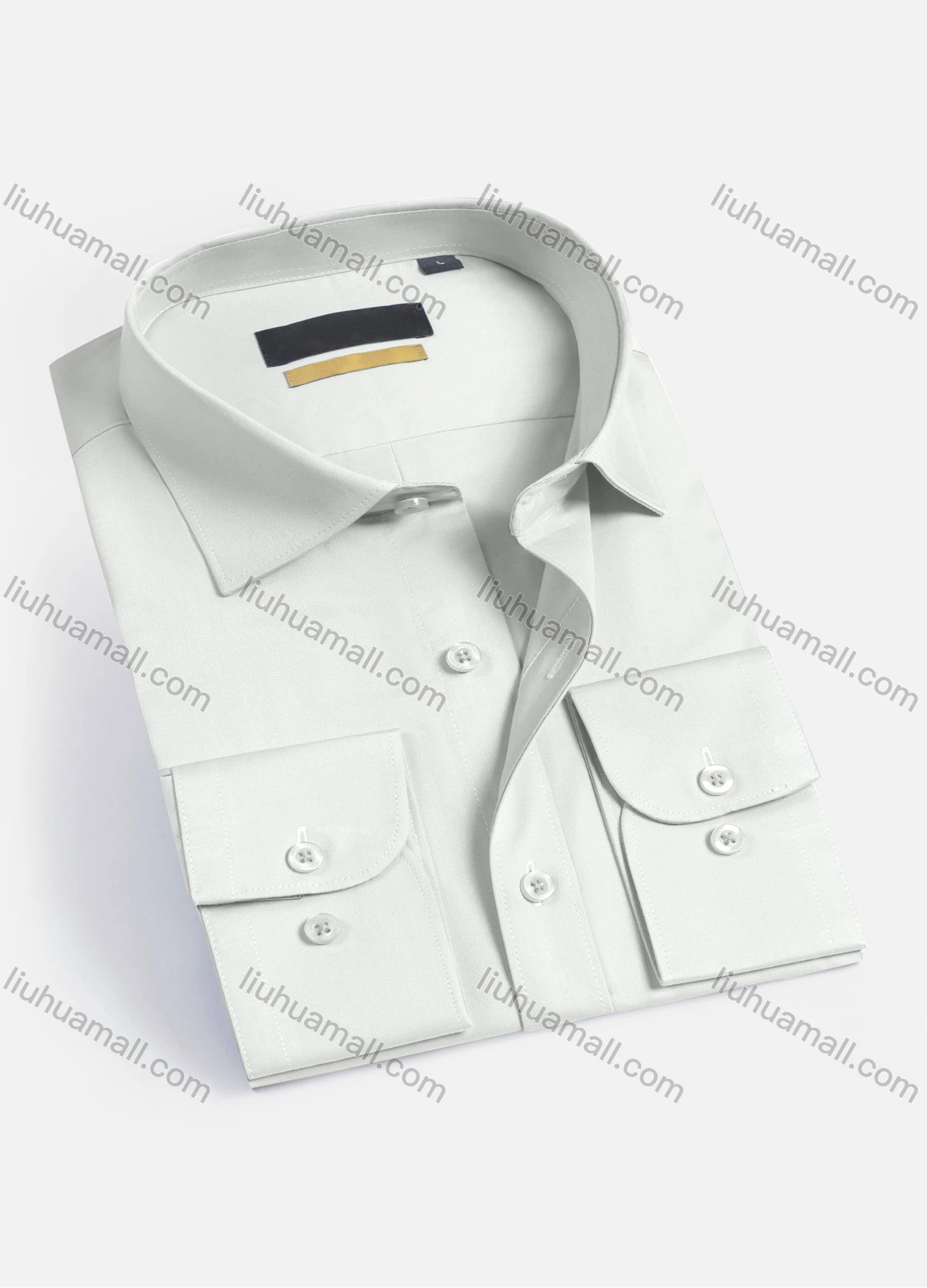 Wholesale Men's Casual Plain Long Sleeve Shirts 2102-16# - Liuhuamall