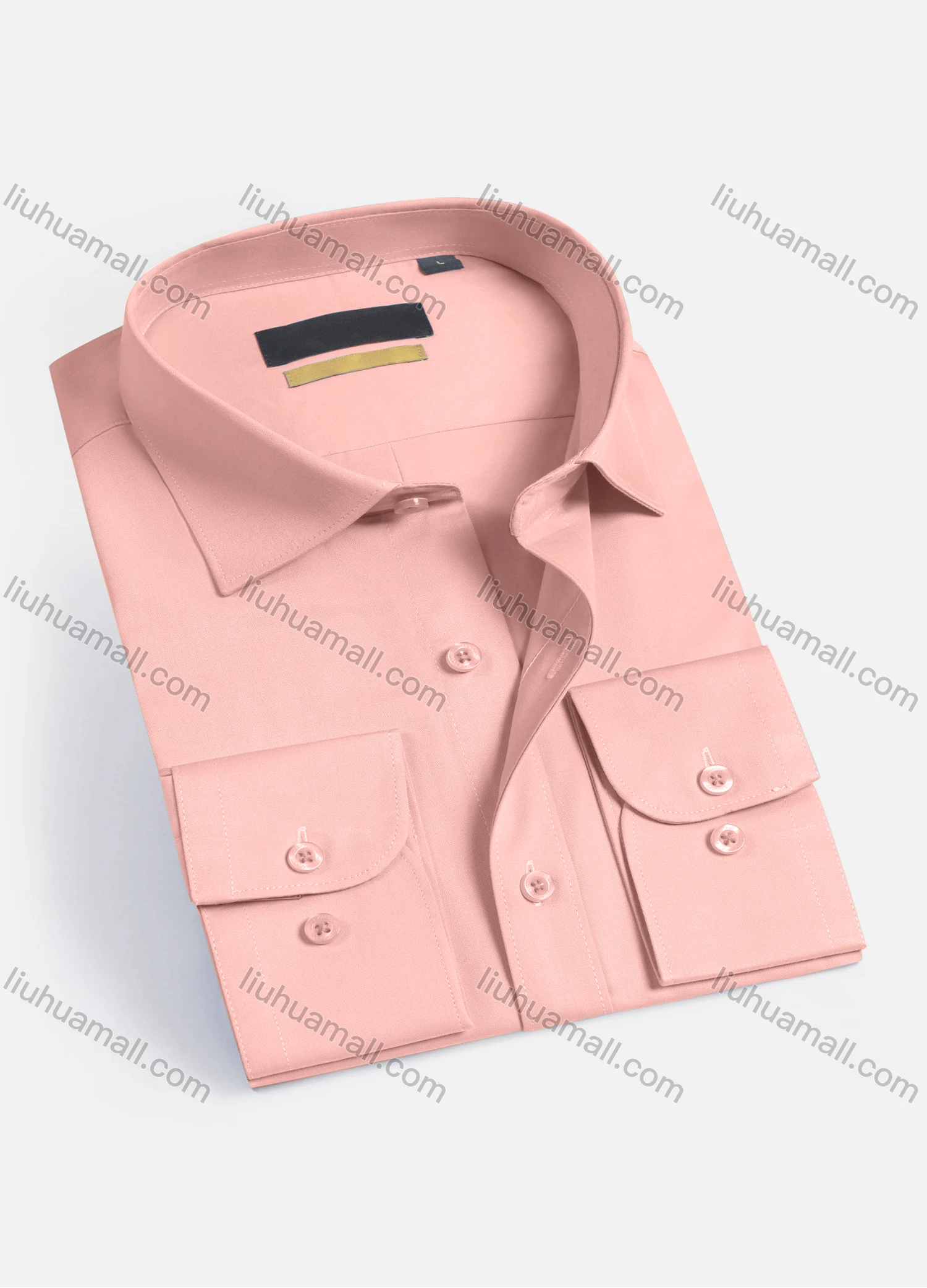 Wholesale Men's Casual Plain Long Sleeve Shirts 2102-16# - Liuhuamall
