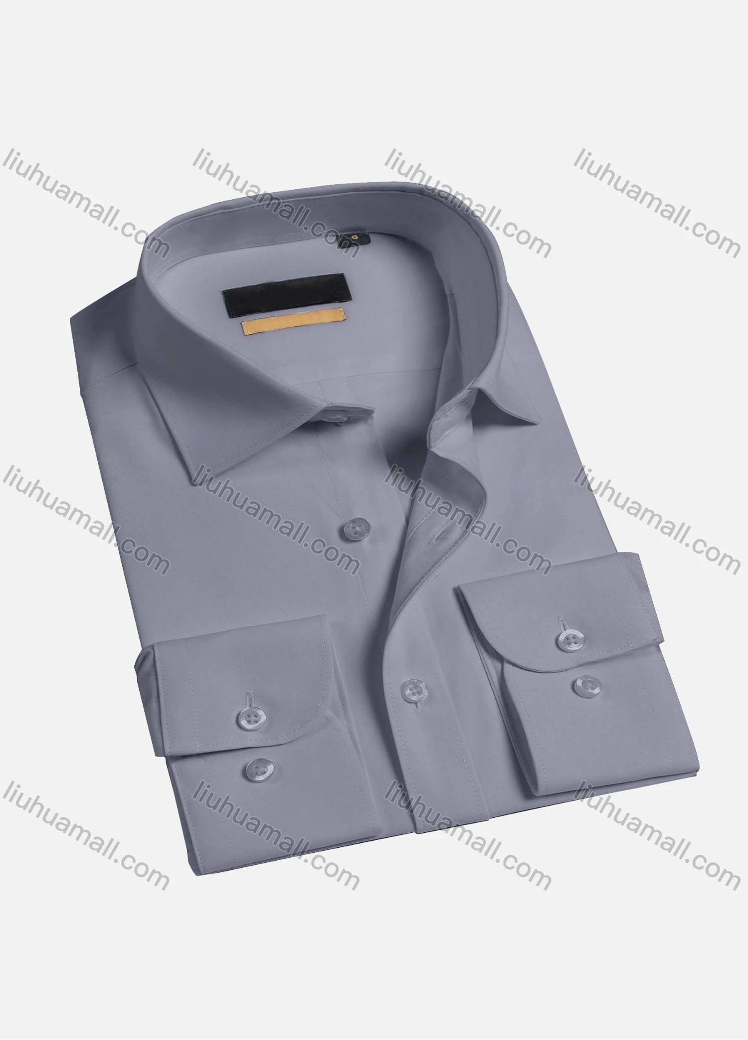 Wholesale Men's Casual Plain Long Sleeve Shirts 1977-1# - Liuhuamall